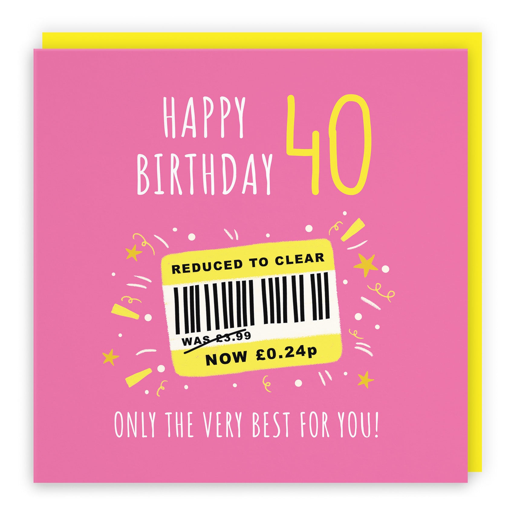 Women's 40th Birthday Card Reduced To Clear Moments - Default Title (BS00056)
