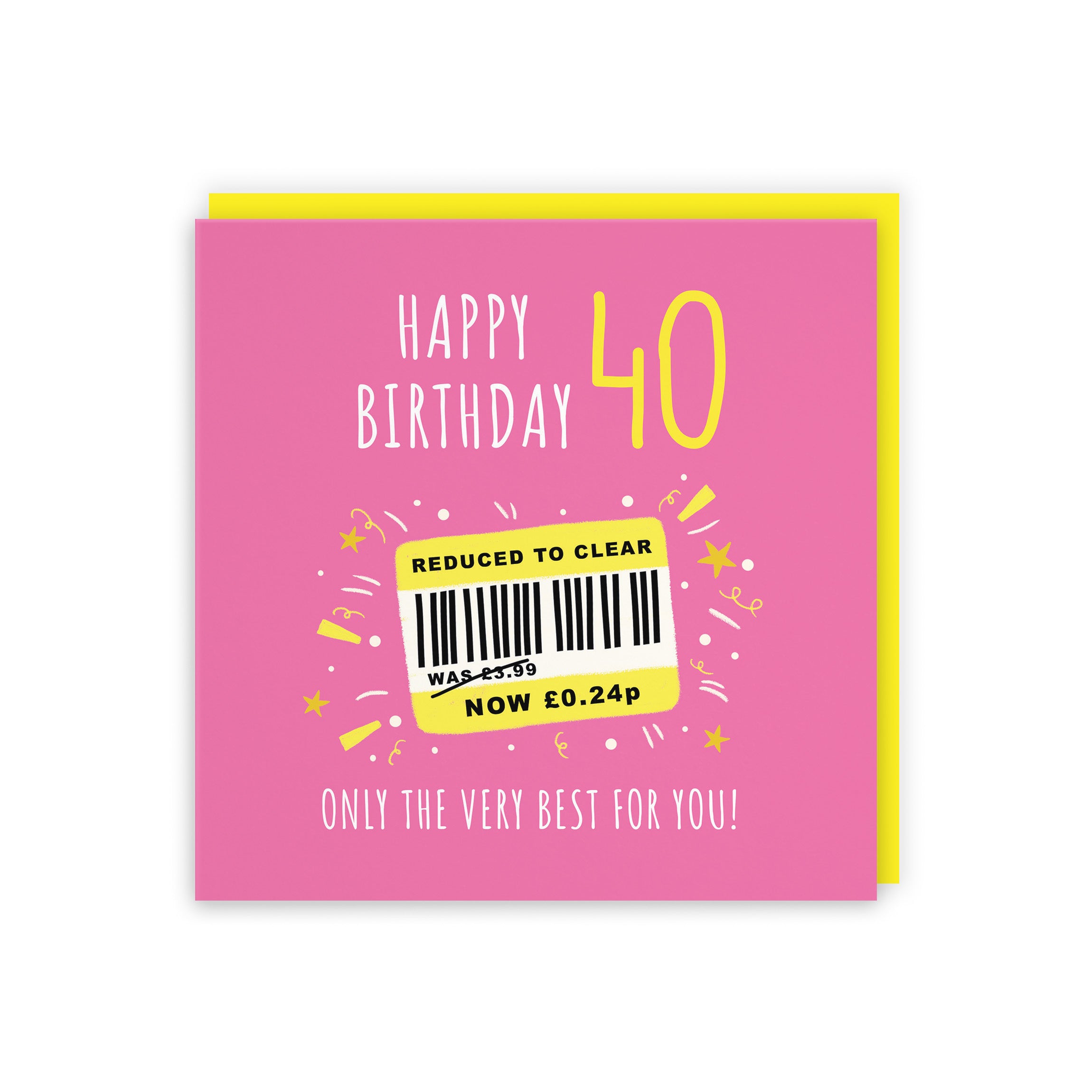 Women's 40th Birthday Card Reduced To Clear Moments - Default Title (BS00056)