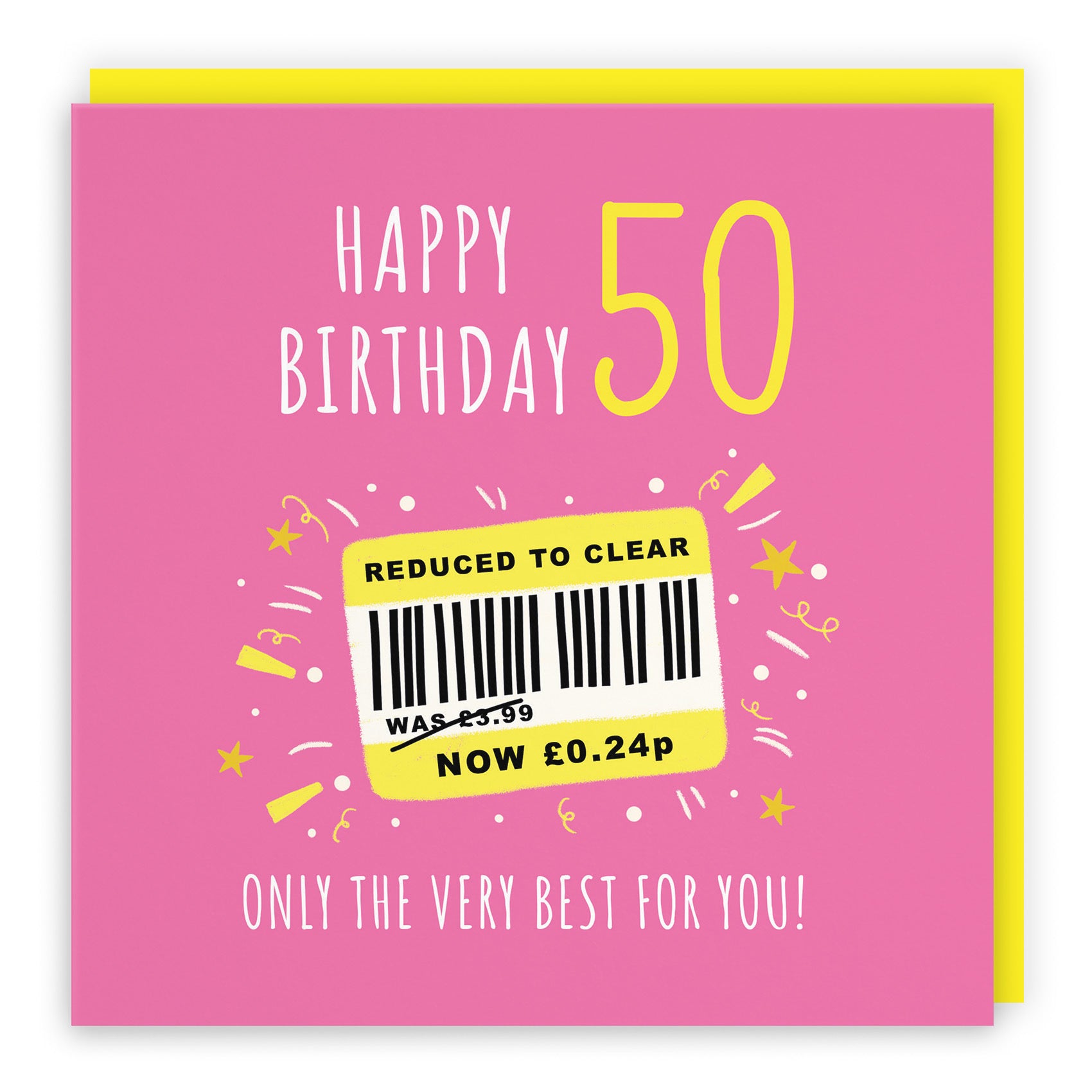 Women's 50th Birthday Card Reduced To Clear Moments - Default Title (BS00057)