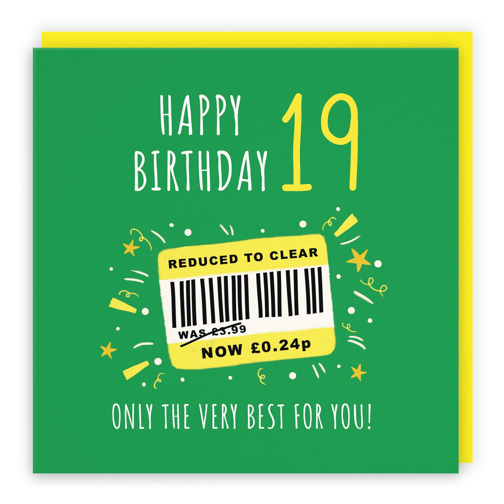 19th Birthday Card Reduced To Clear Moments - Default Title (BS00059)
