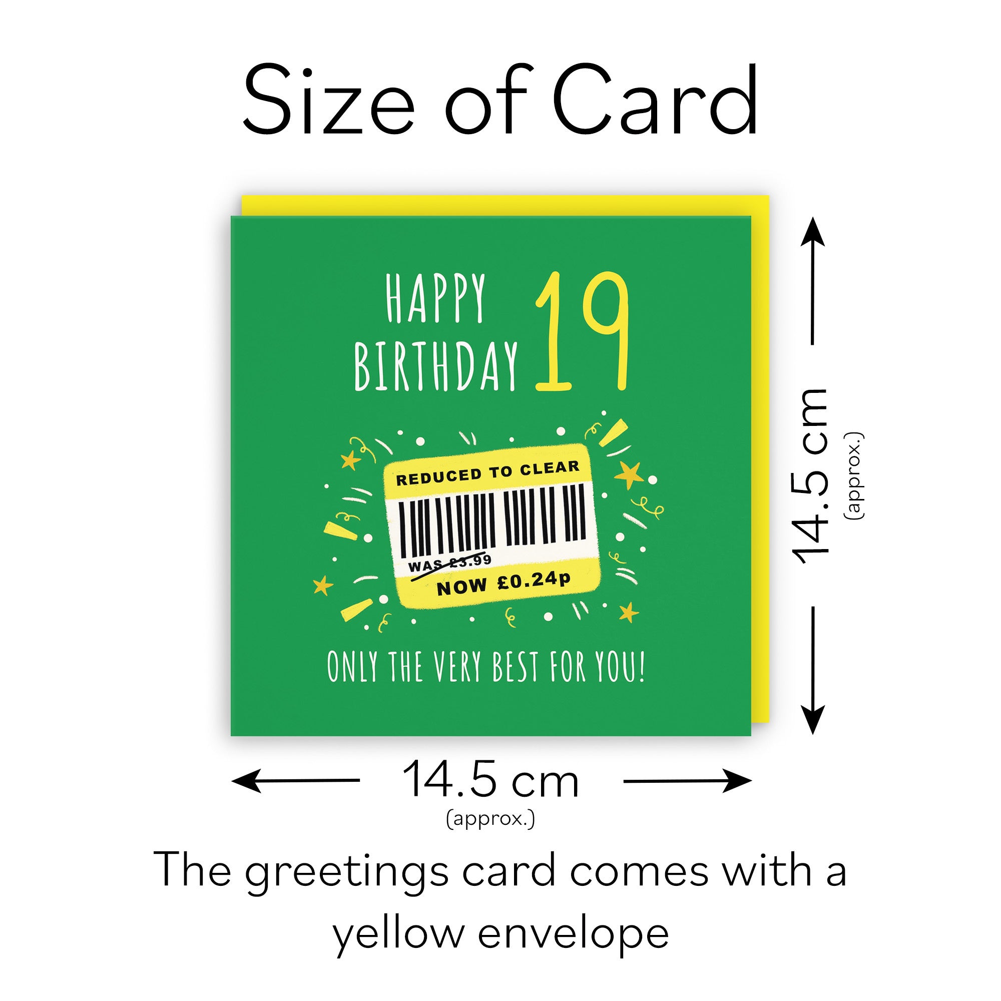 19th Birthday Card Reduced To Clear Moments - Default Title (BS00059)