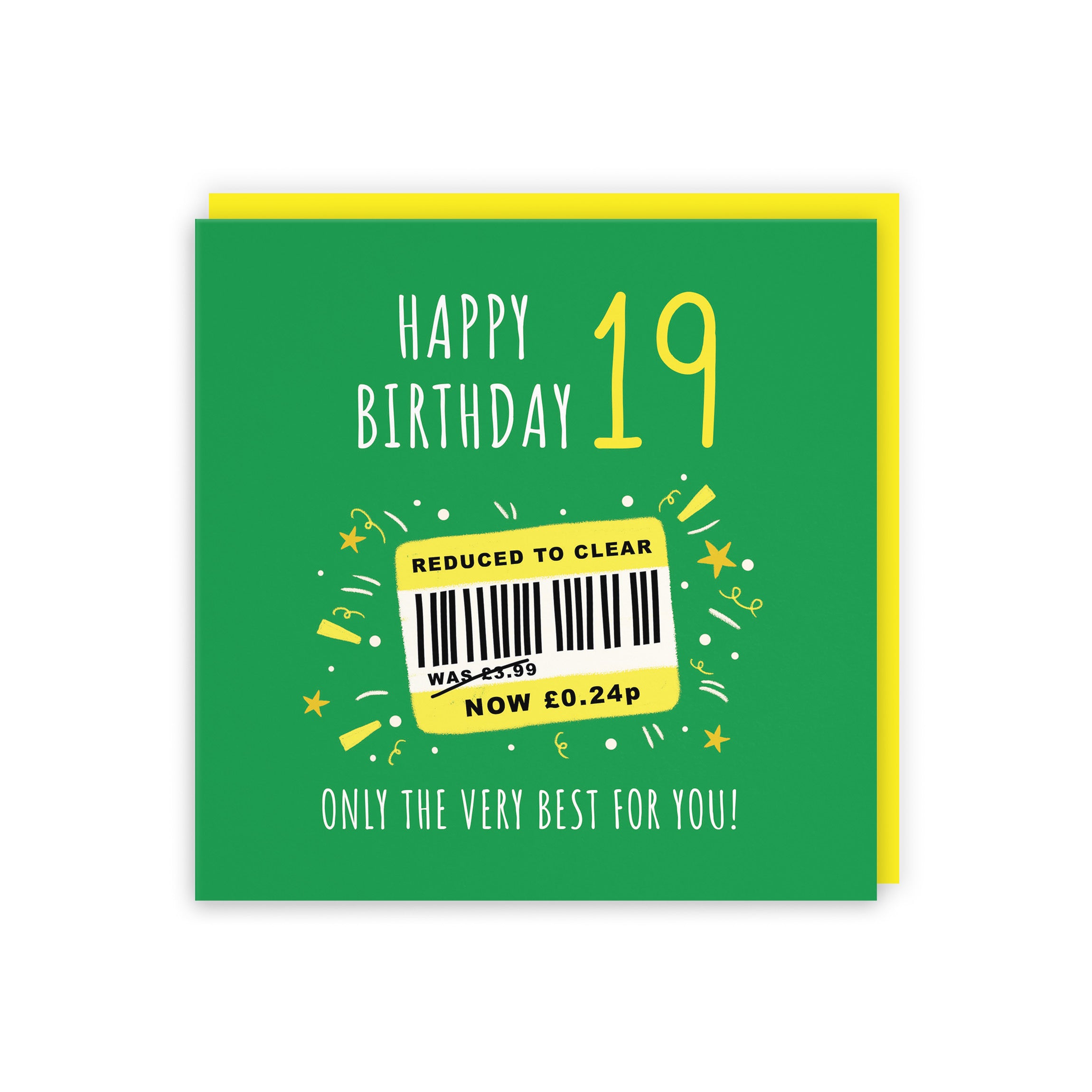 19th Birthday Card Reduced To Clear Moments - Default Title (BS00059)
