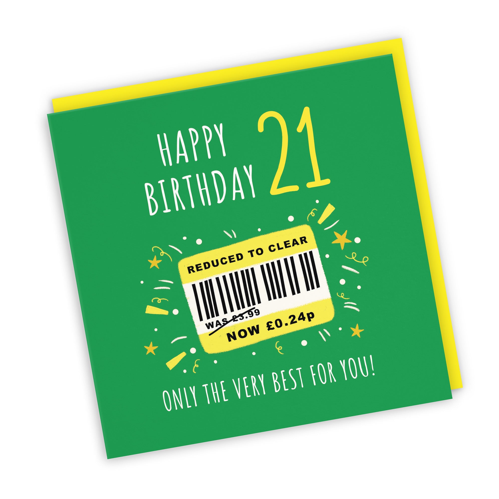 21st Birthday Card Reduced To Clear Moments - Default Title (BS00061)