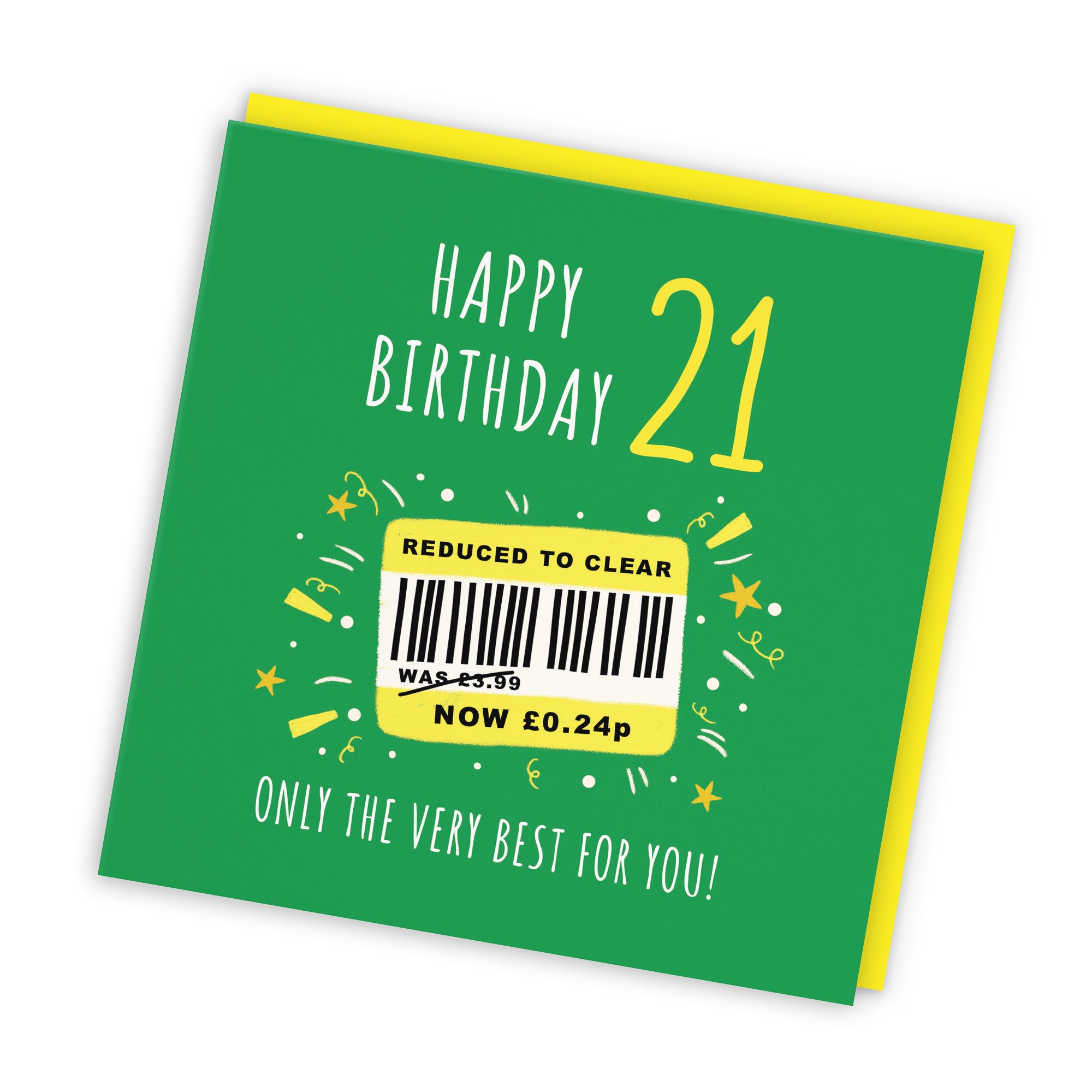 21st Birthday Card Reduced To Clear Moments - Default Title (BS00061)