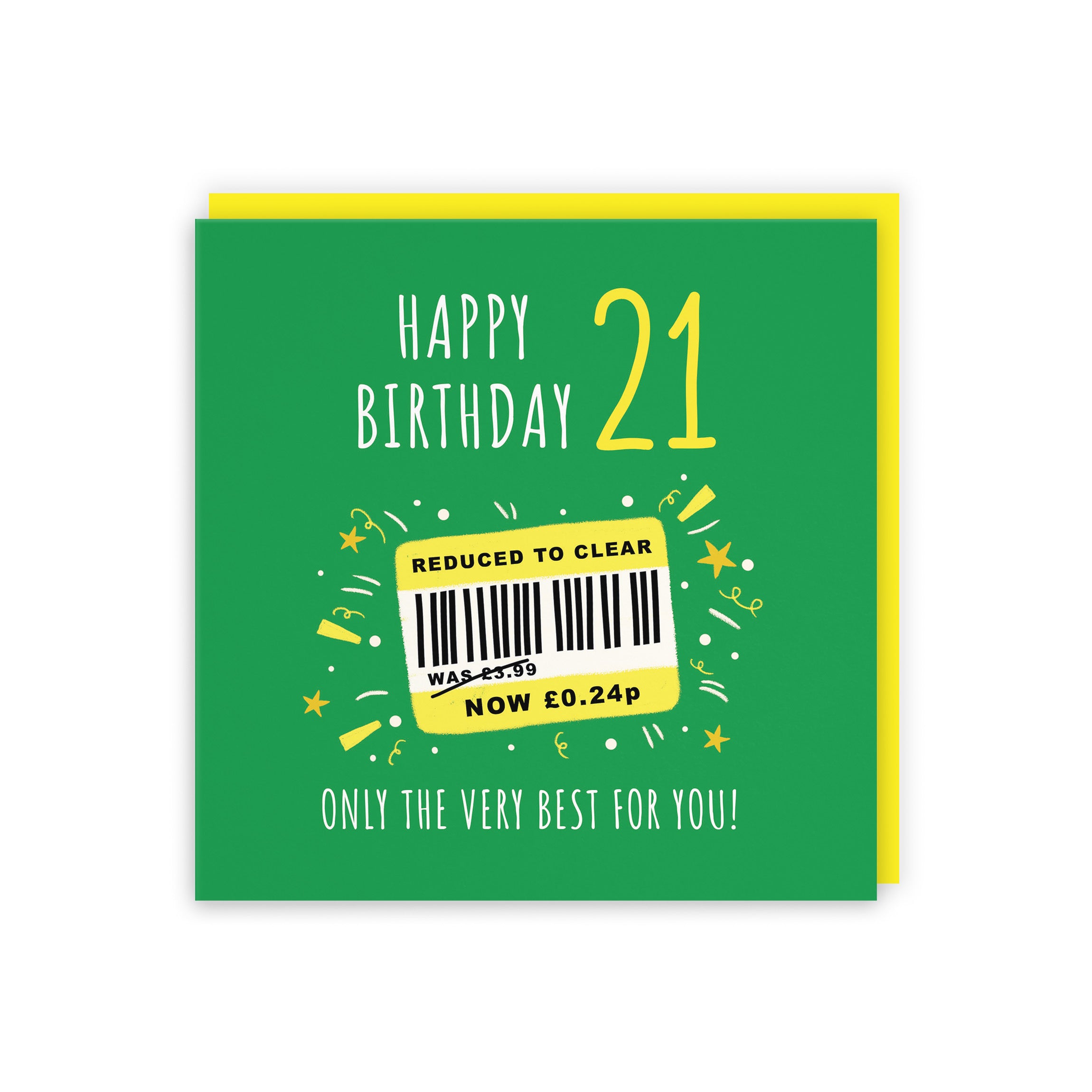 21st Birthday Card Reduced To Clear Moments - Default Title (BS00061)