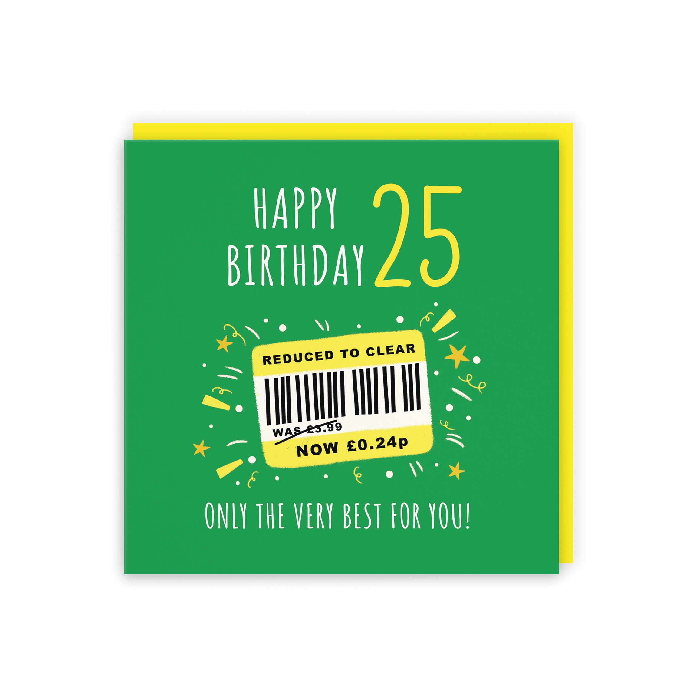 25th Birthday Card Reduced To Clear Moments - Default Title (BS00062)