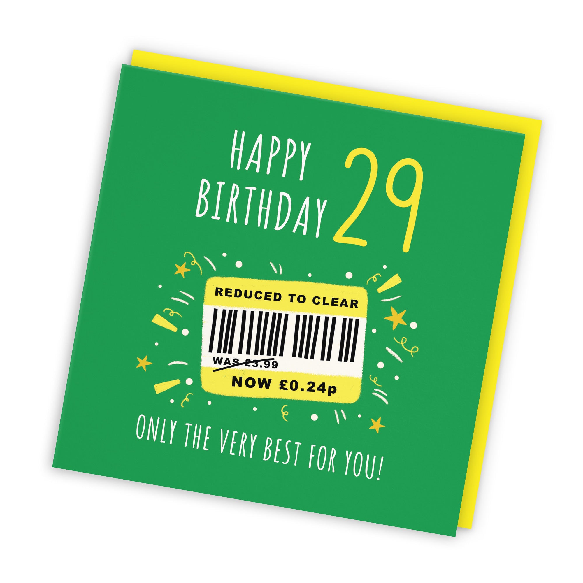 29th Birthday Card Reduced To Clear Moments - Default Title (BS00063)