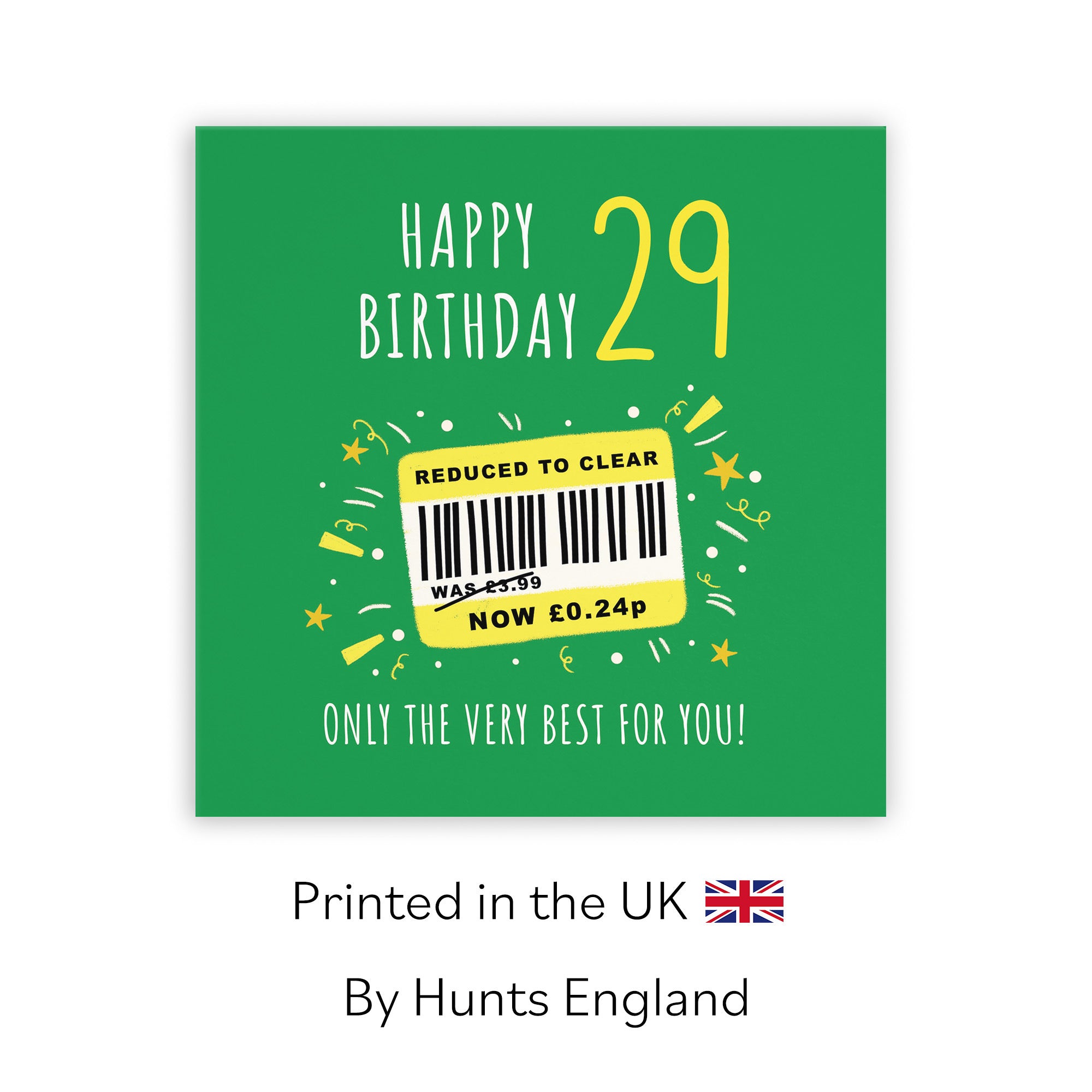 29th Birthday Card Reduced To Clear Moments - Default Title (BS00063)