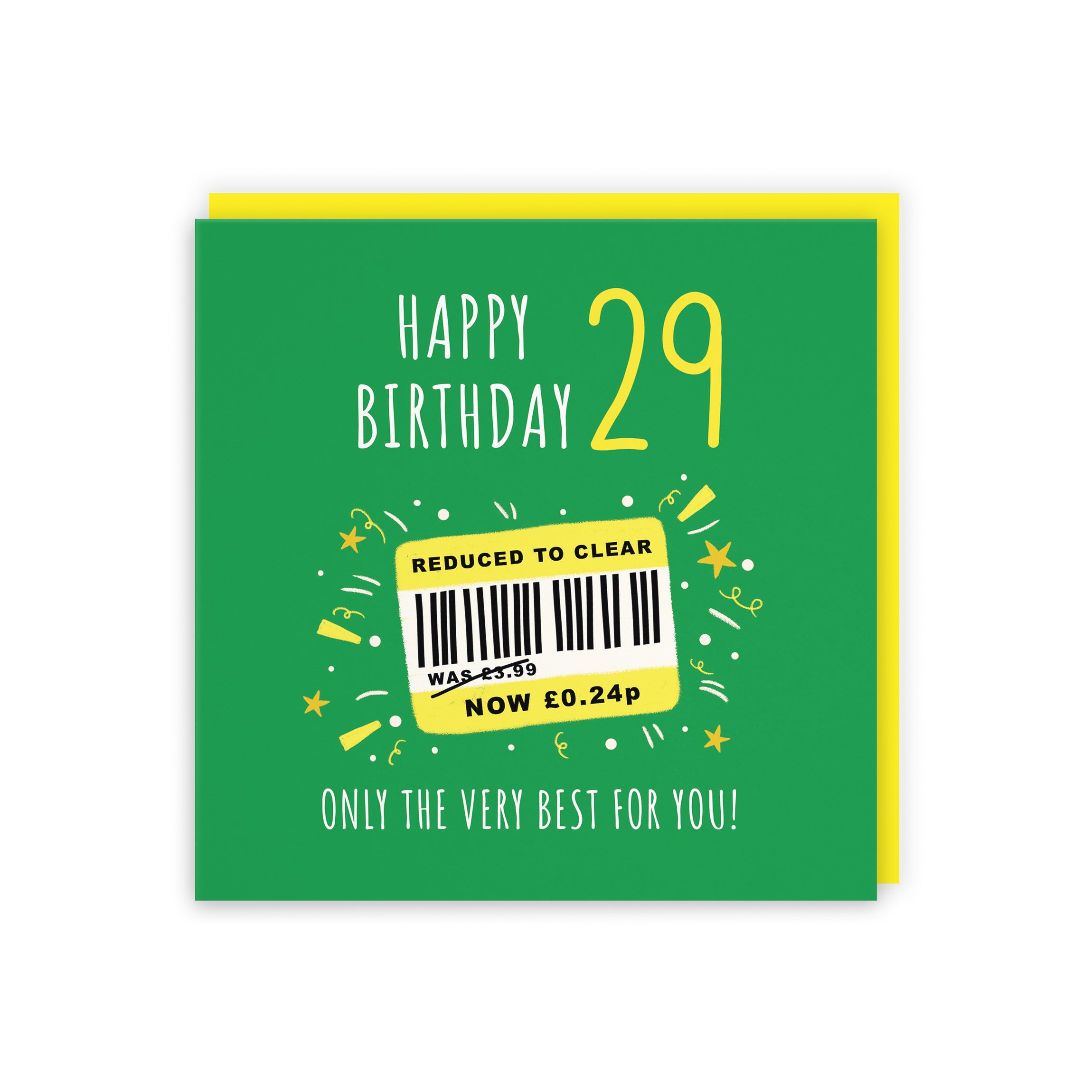 29th Birthday Card Reduced To Clear Moments - Default Title (BS00063)