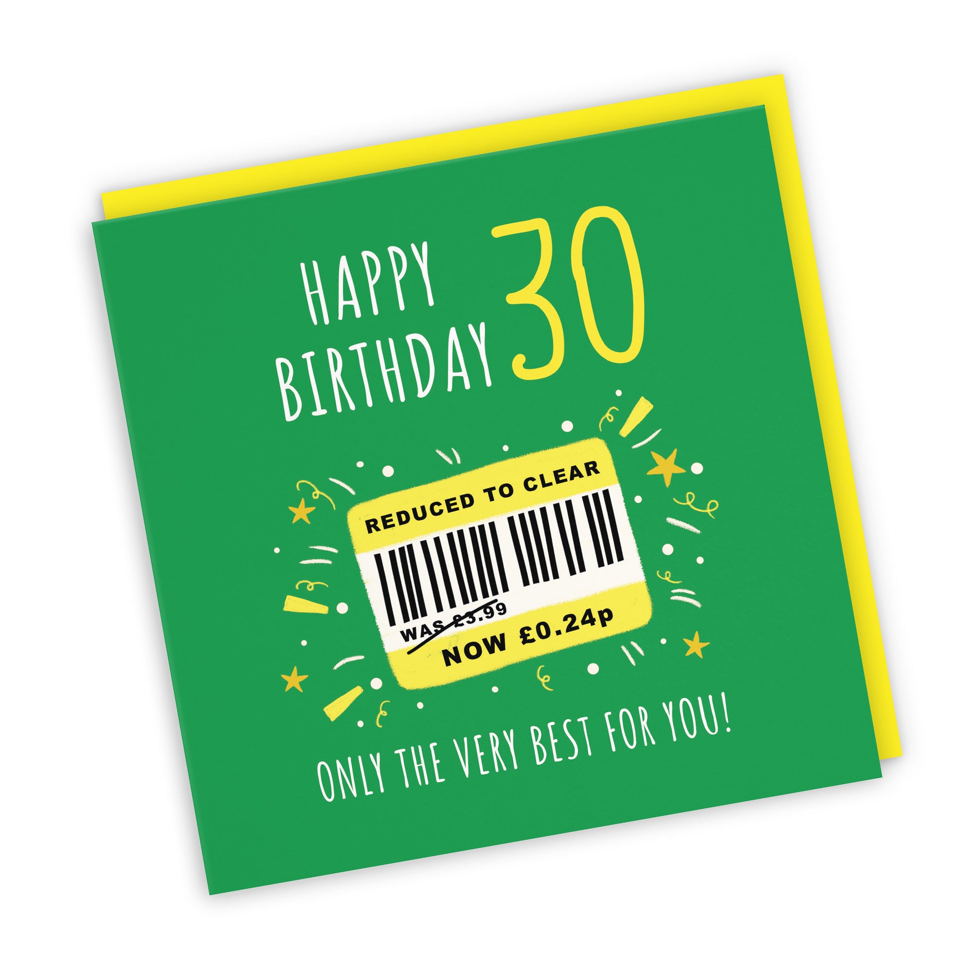 30th Birthday Card Reduced To Clear Moments - Default Title (BS00064)
