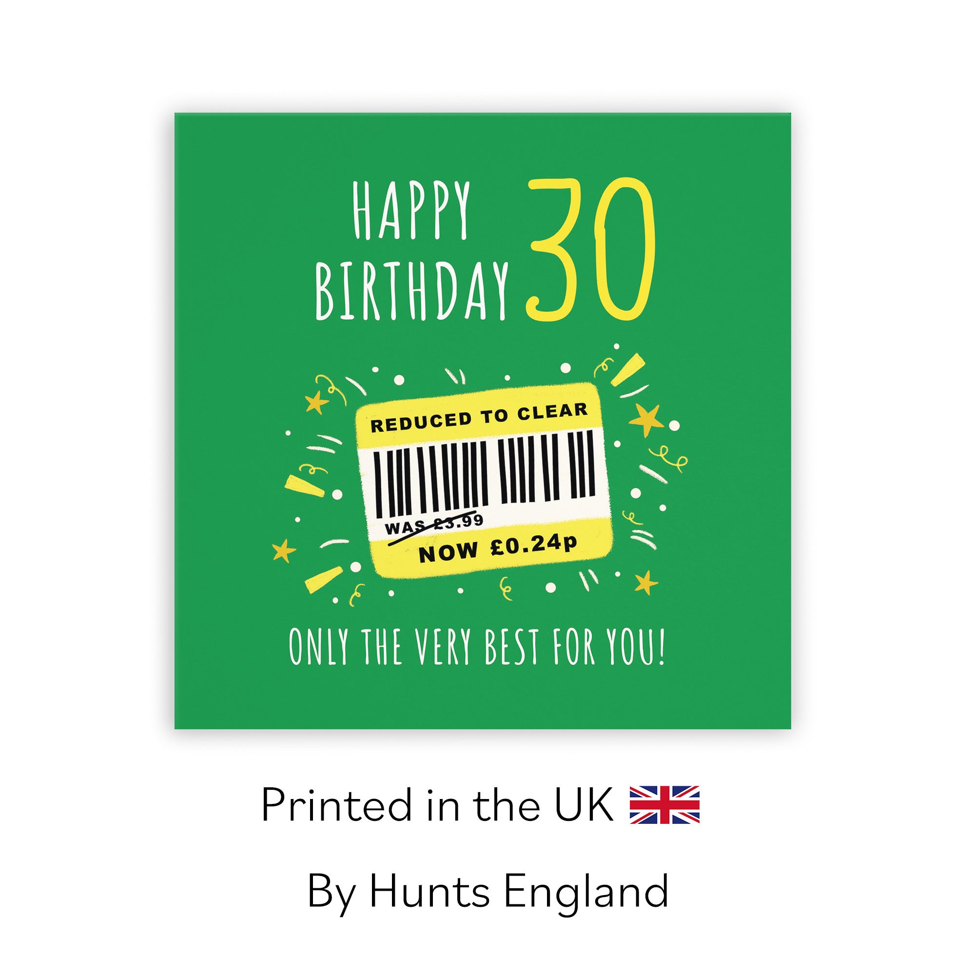 30th Birthday Card Reduced To Clear Moments - Default Title (BS00064)