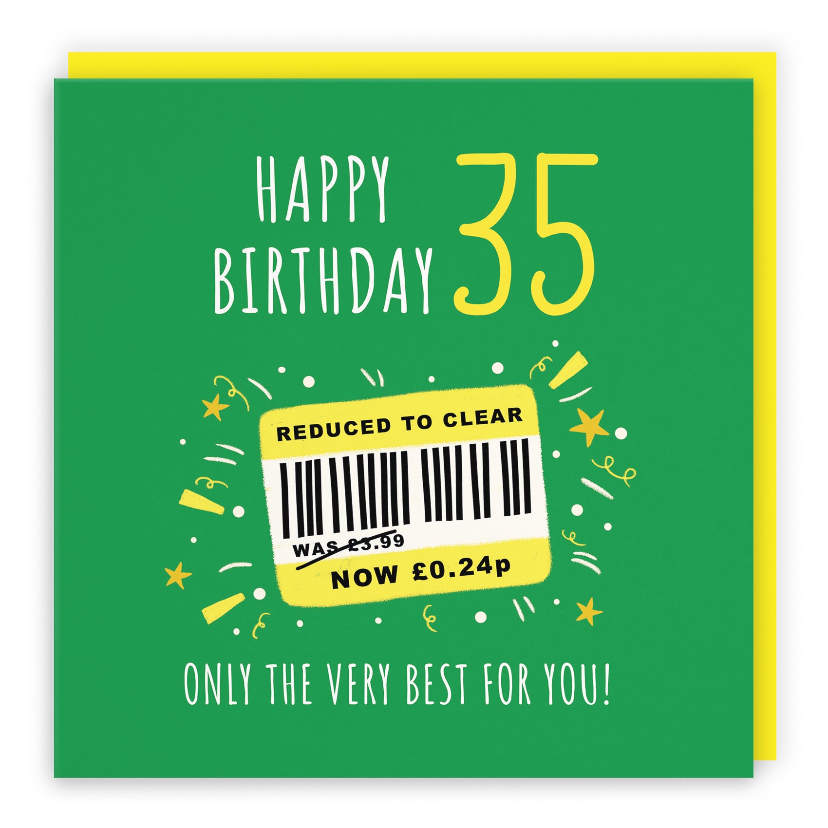35th Birthday Card Reduced To Clear Moments - Default Title (BS00065)