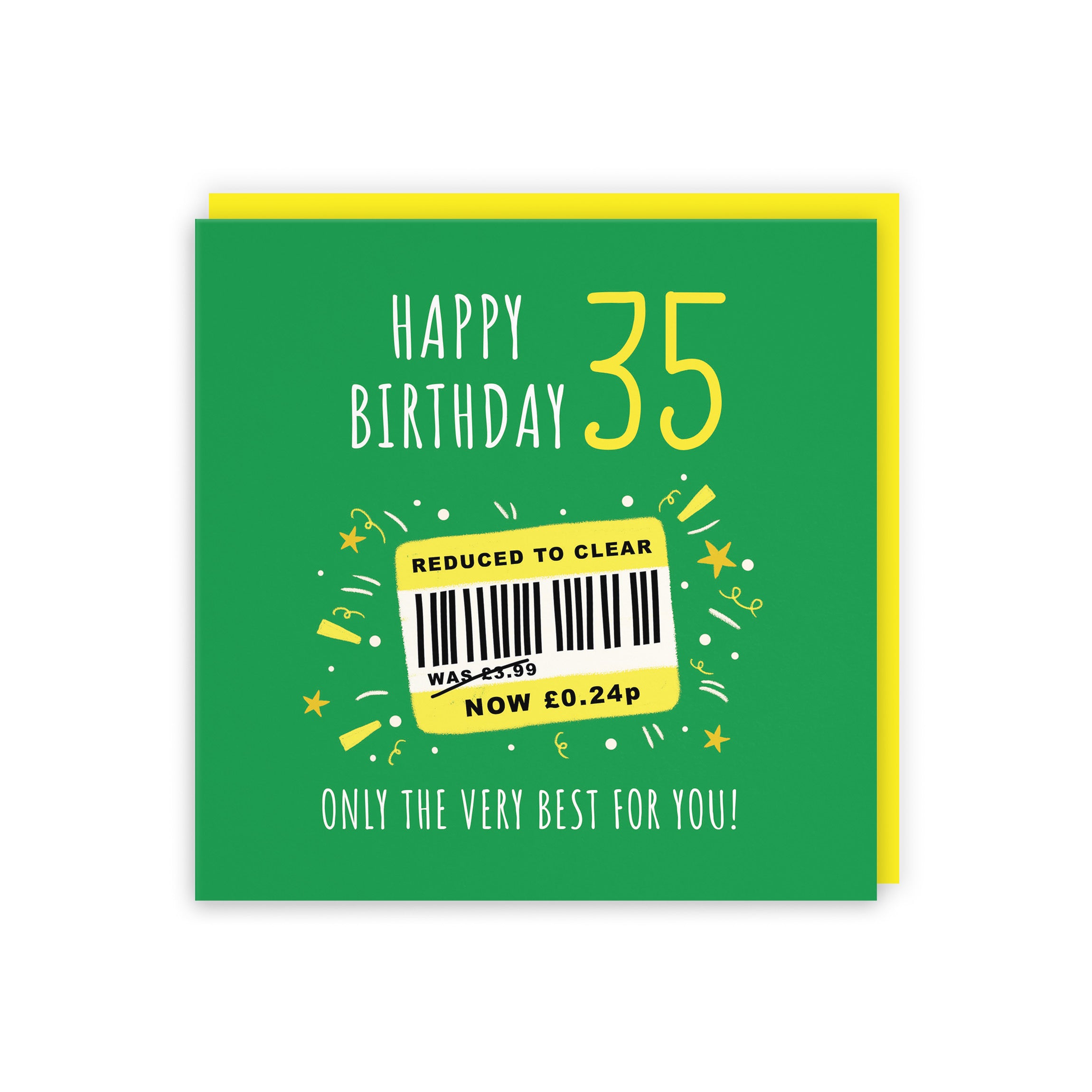 35th Birthday Card Reduced To Clear Moments - Default Title (BS00065)