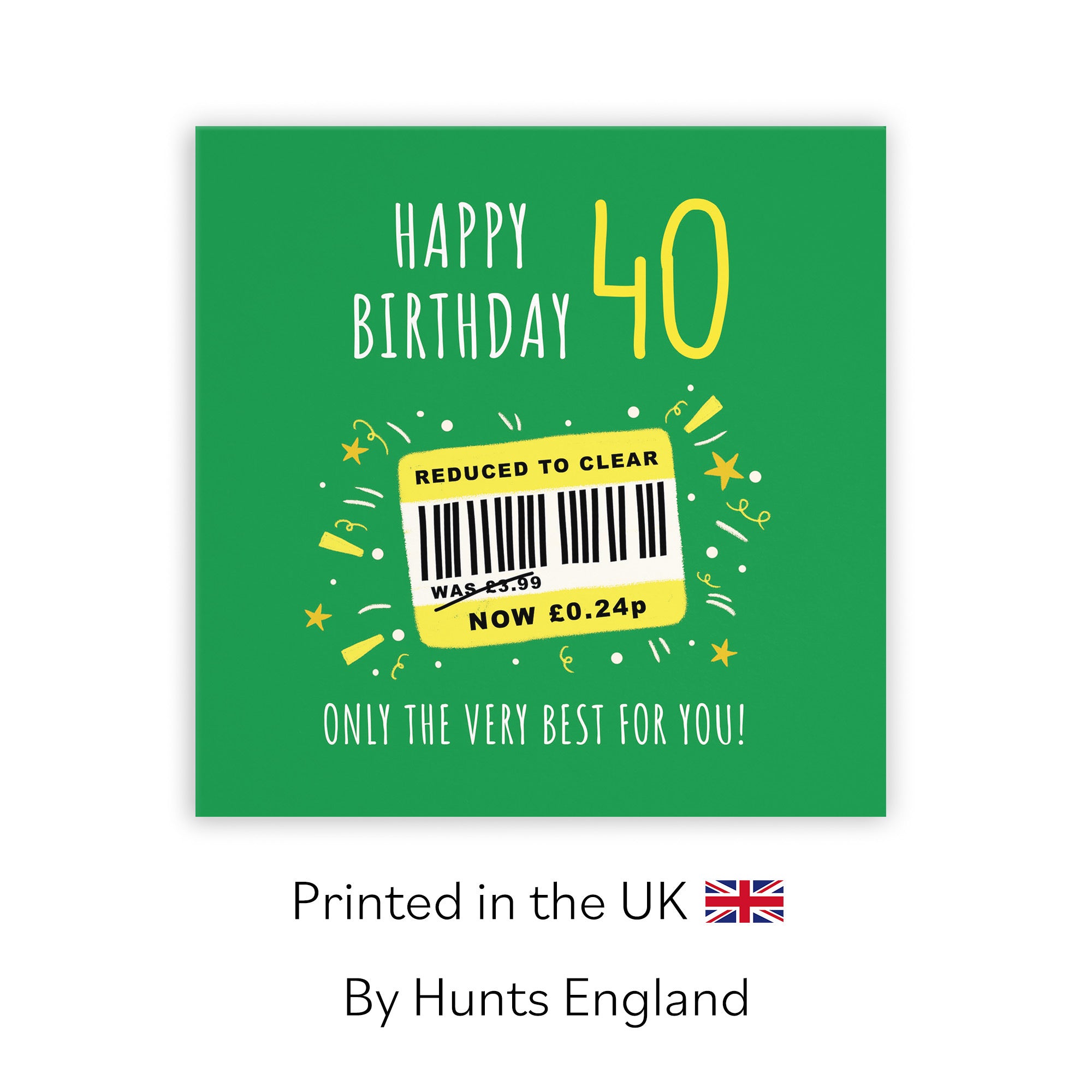 40th Birthday Card Reduced To Clear Moments - Default Title (BS00066)