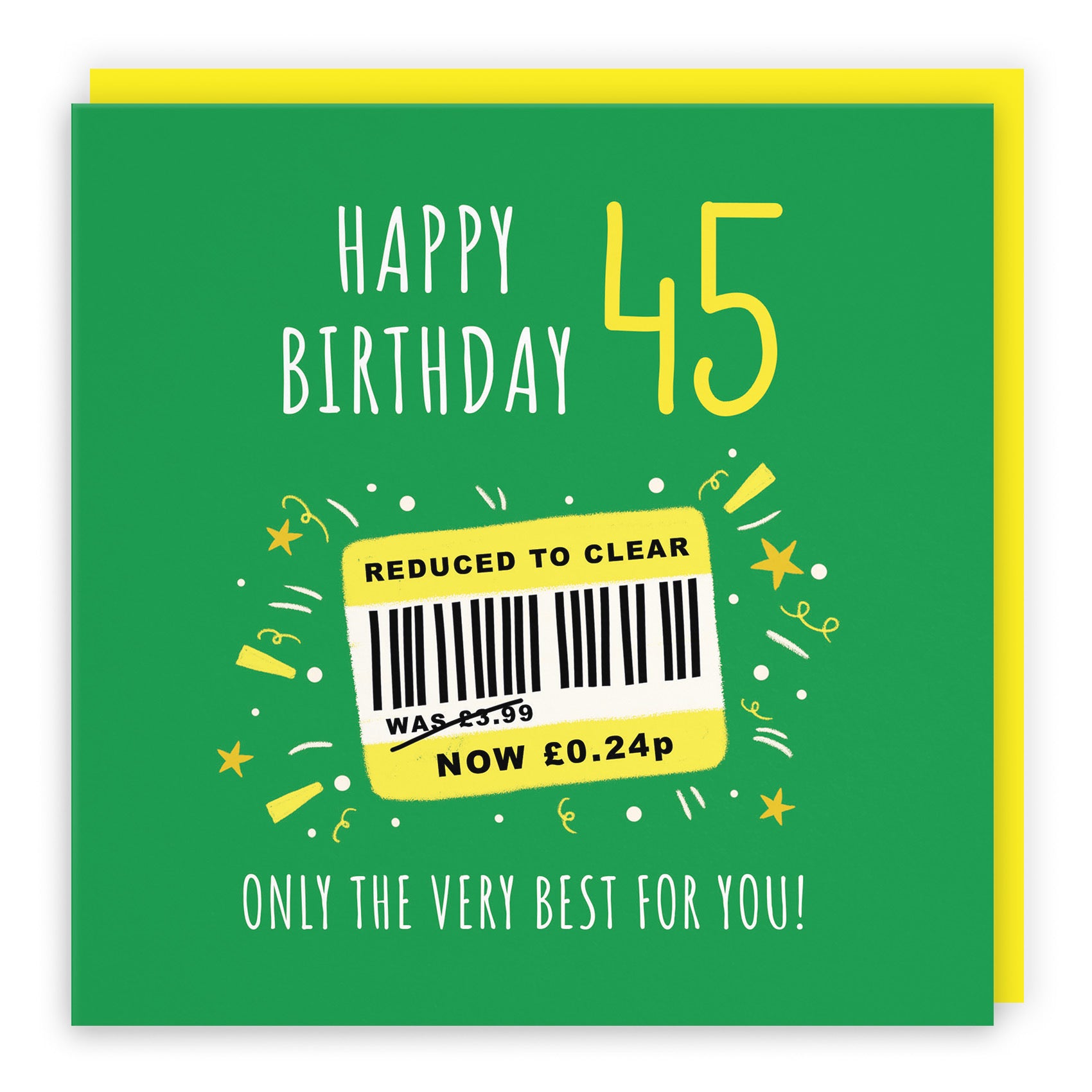 45th Birthday Card Reduced To Clear Moments - Default Title (BS00067)