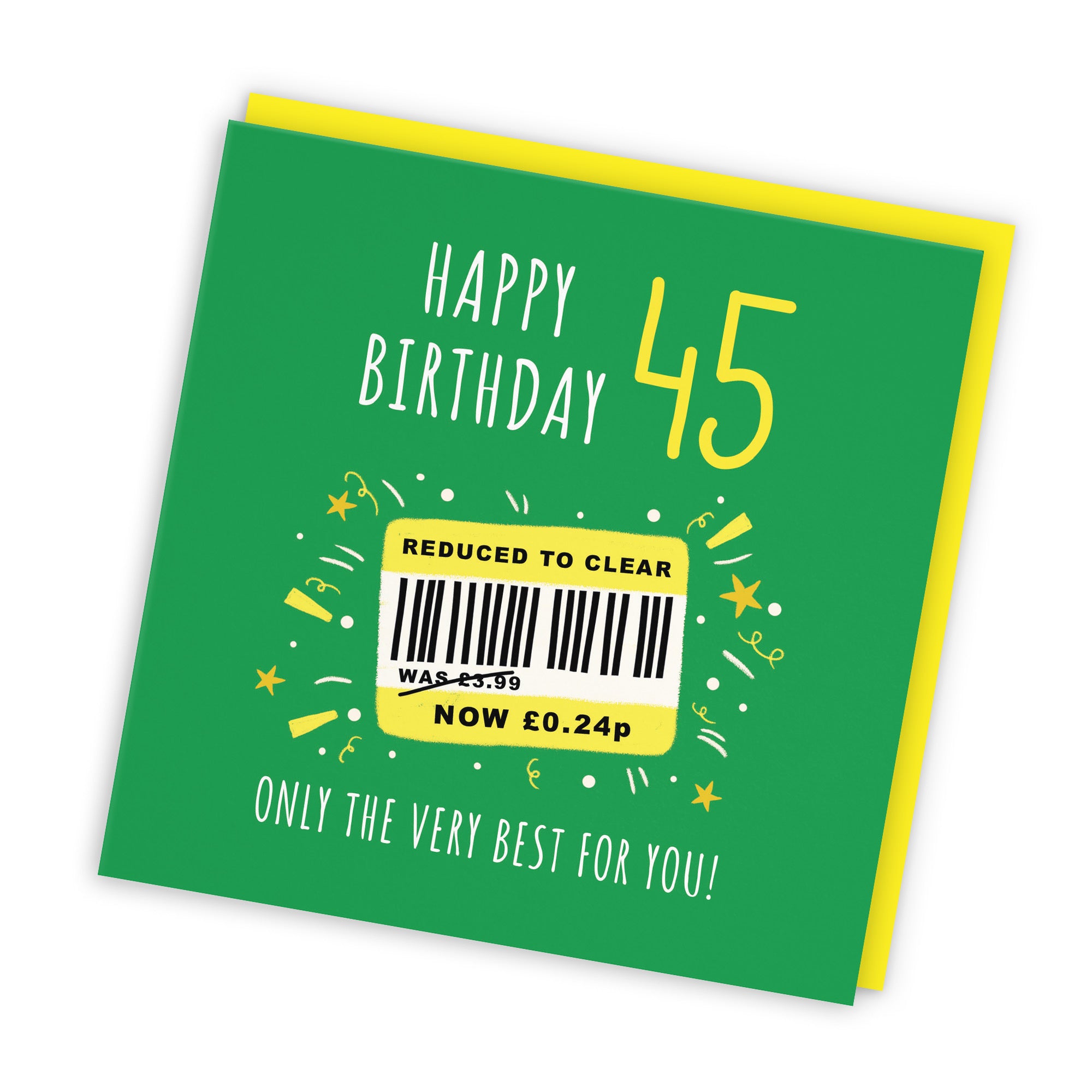 45th Birthday Card Reduced To Clear Moments - Default Title (BS00067)