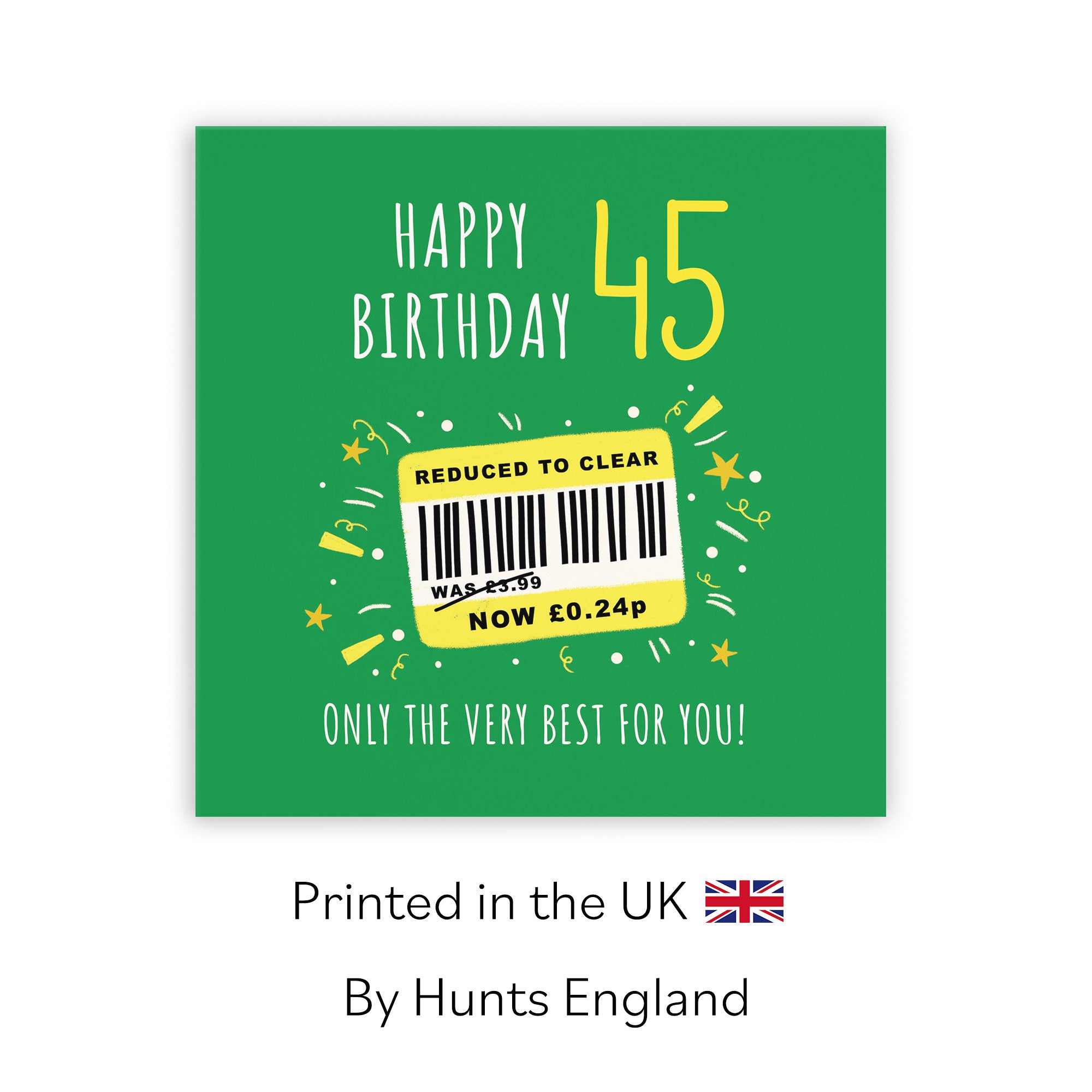 45th Birthday Card Reduced To Clear Moments - Default Title (BS00067)