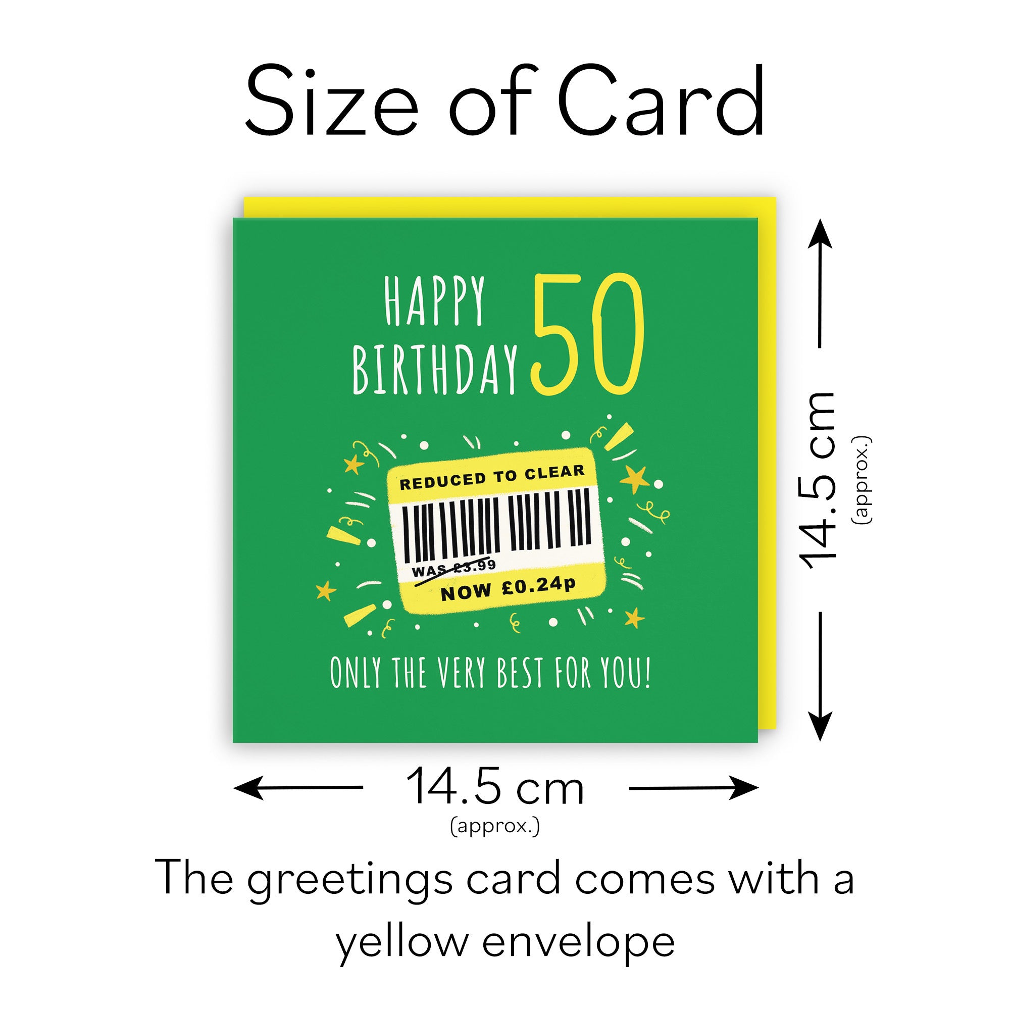 50th Birthday Card Reduced To Clear Moments - Default Title (BS00068)
