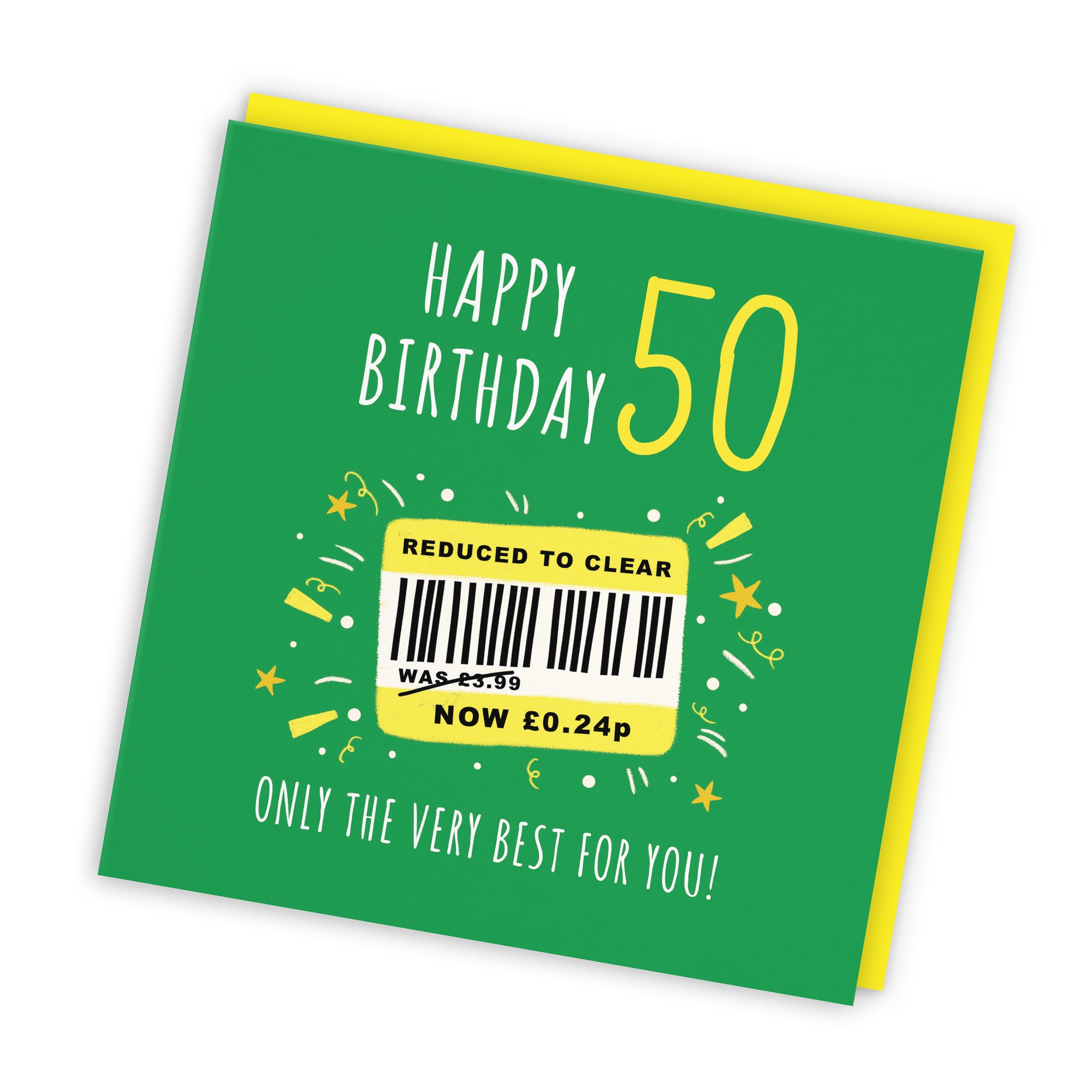 50th Birthday Card Reduced To Clear Moments - Default Title (BS00068)