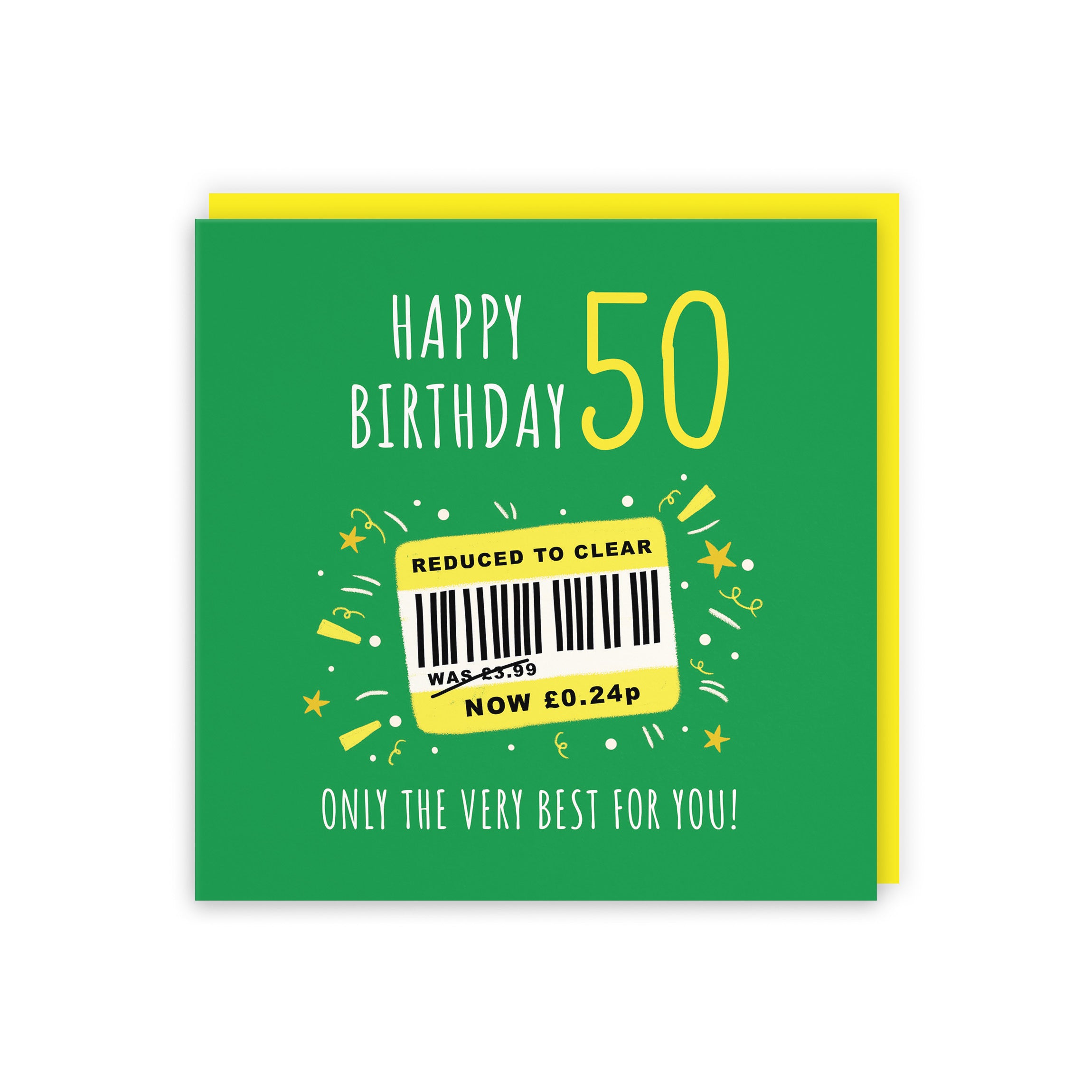 50th Birthday Card Reduced To Clear Moments - Default Title (BS00068)