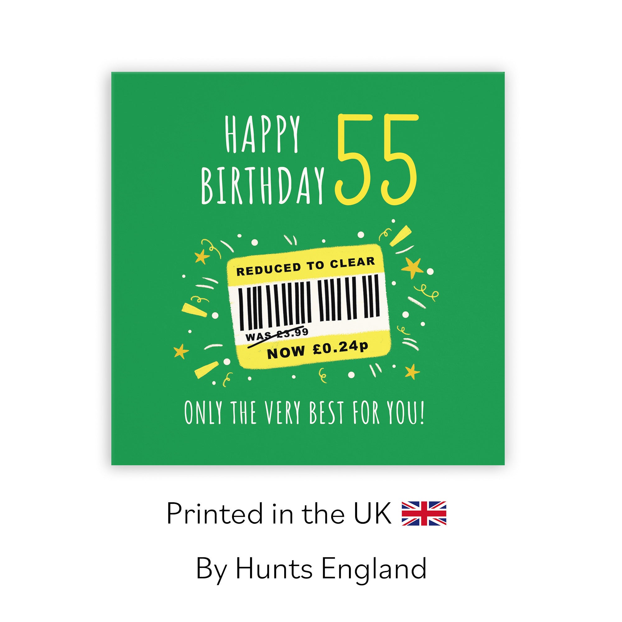 55th Birthday Card Reduced To Clear Moments - Default Title (BS00069)