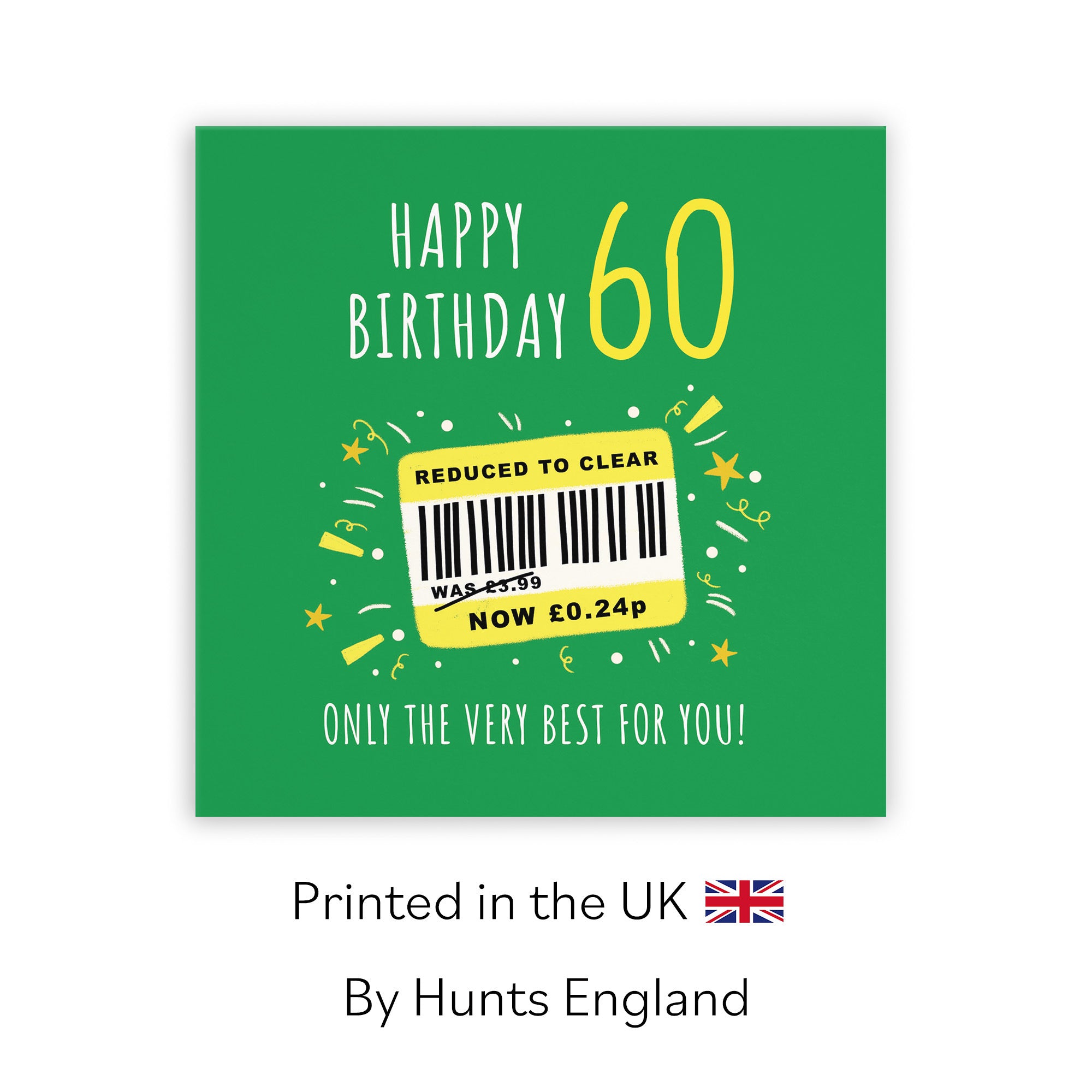 60th Birthday Card Reduced To Clear Moments - Default Title (BS00070)
