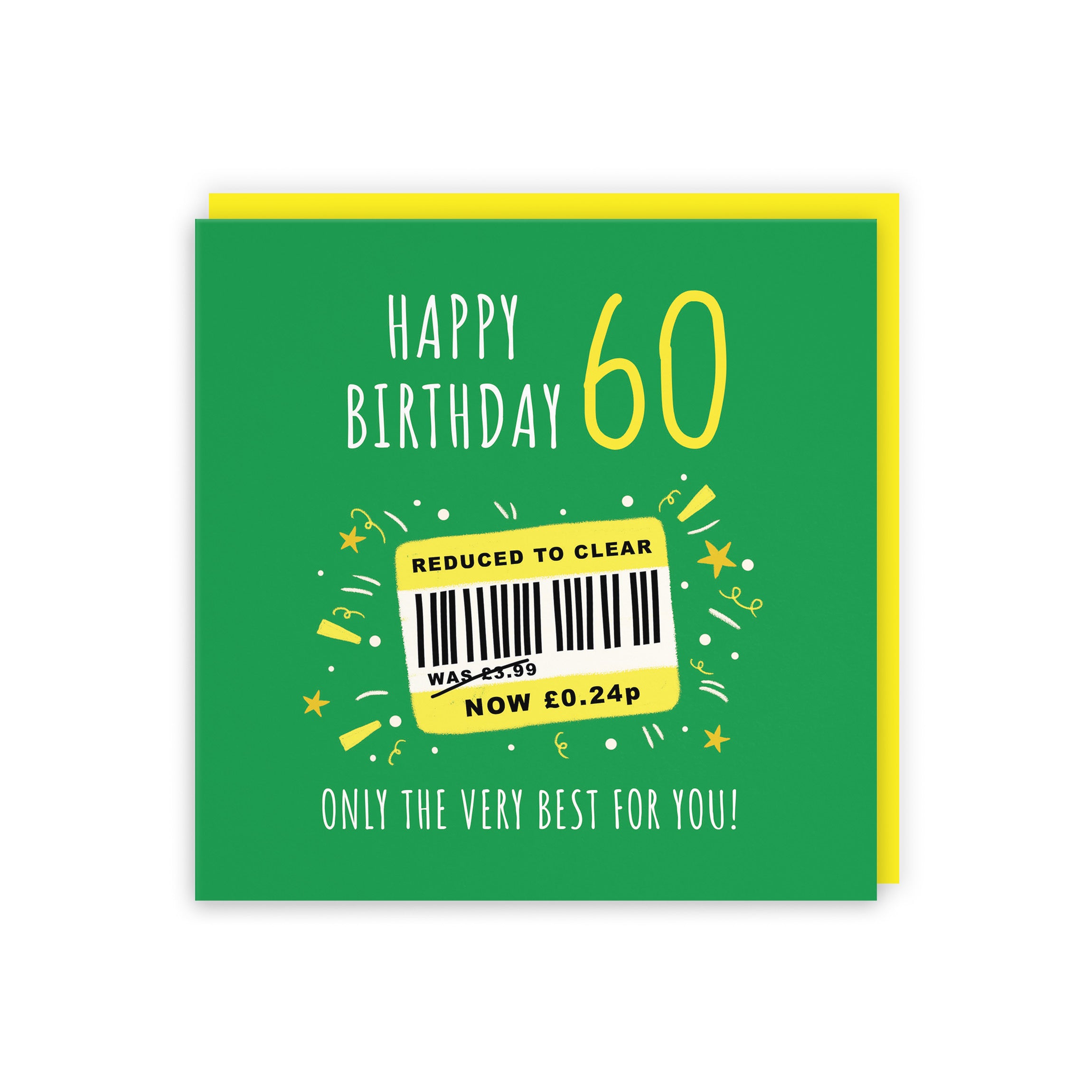 60th Birthday Card Reduced To Clear Moments - Default Title (BS00070)