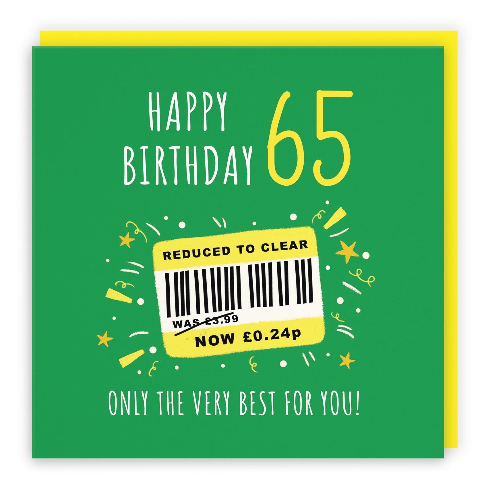 65th Birthday Card Reduced To Clear Moments - Default Title (BS00071)