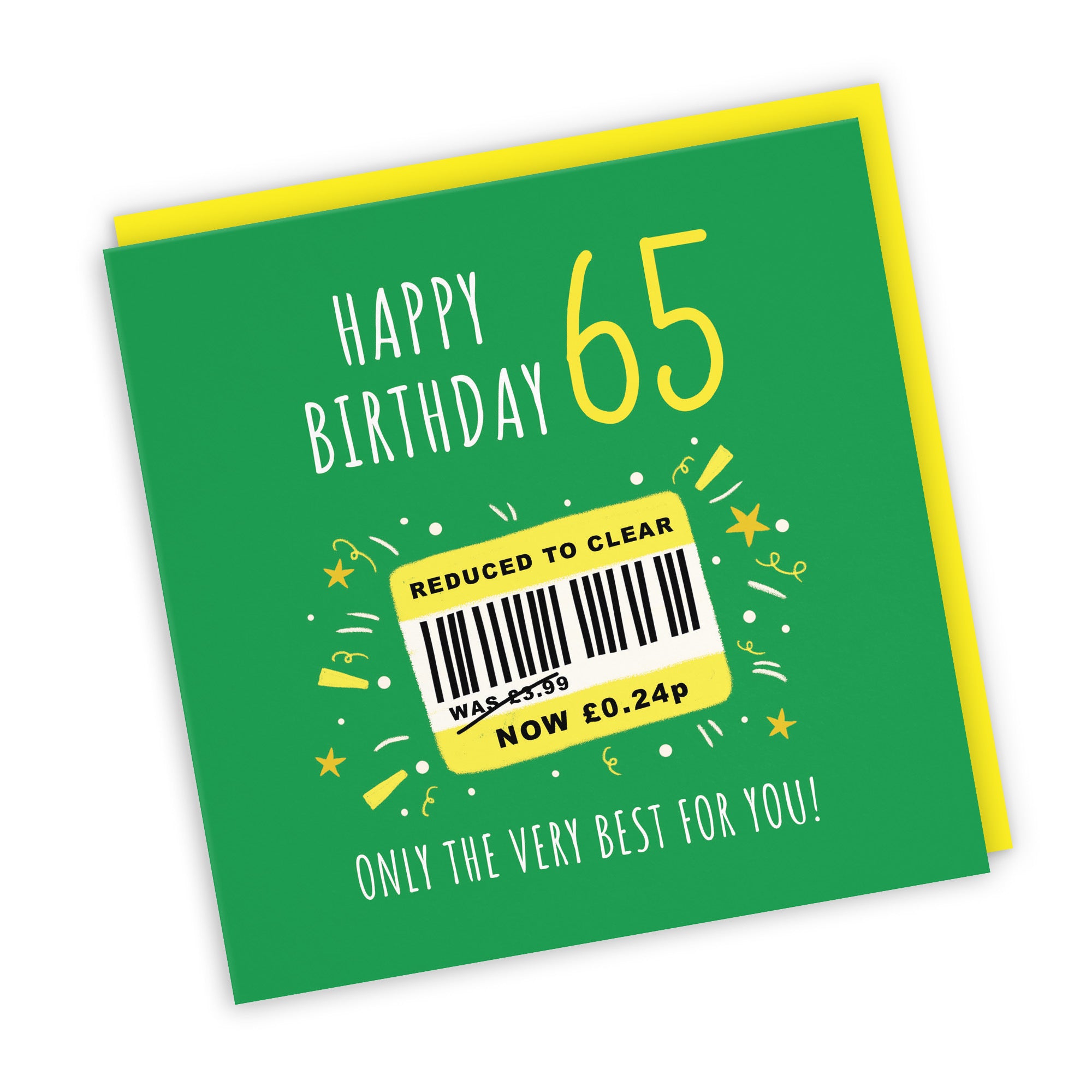 65th Birthday Card Reduced To Clear Moments - Default Title (BS00071)