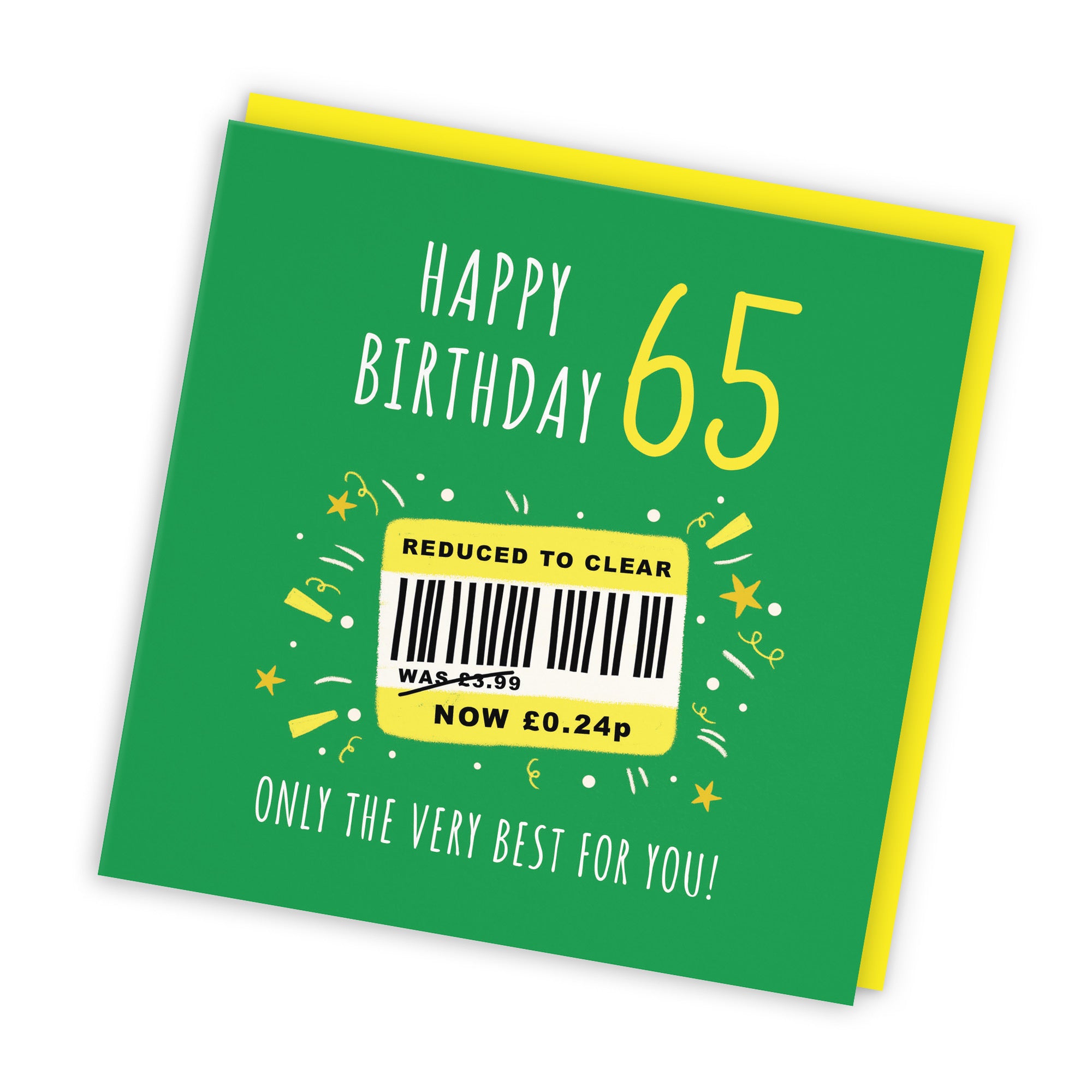 65th Birthday Card Reduced To Clear Moments - Default Title (BS00071)
