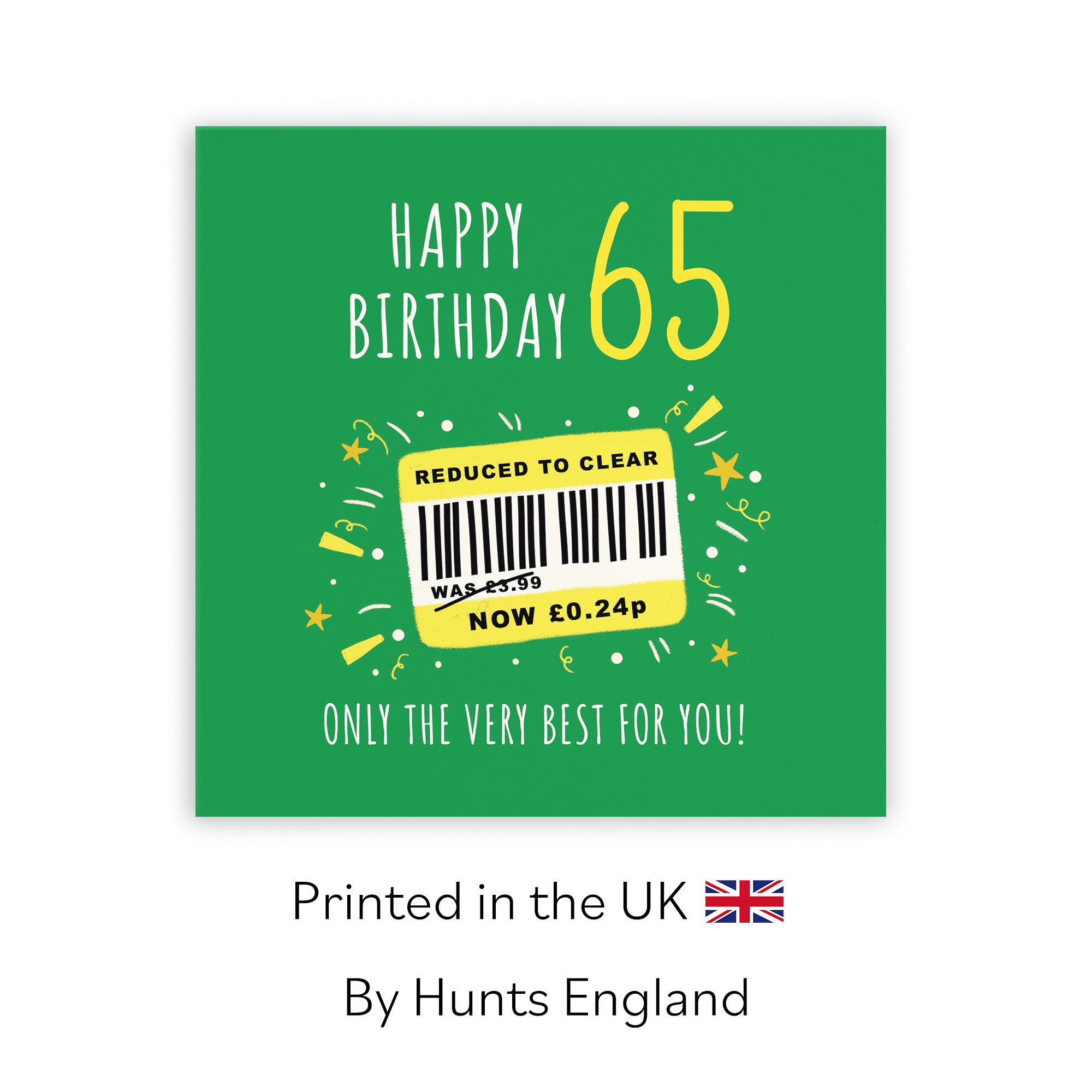 65th Birthday Card Reduced To Clear Moments - Default Title (BS00071)