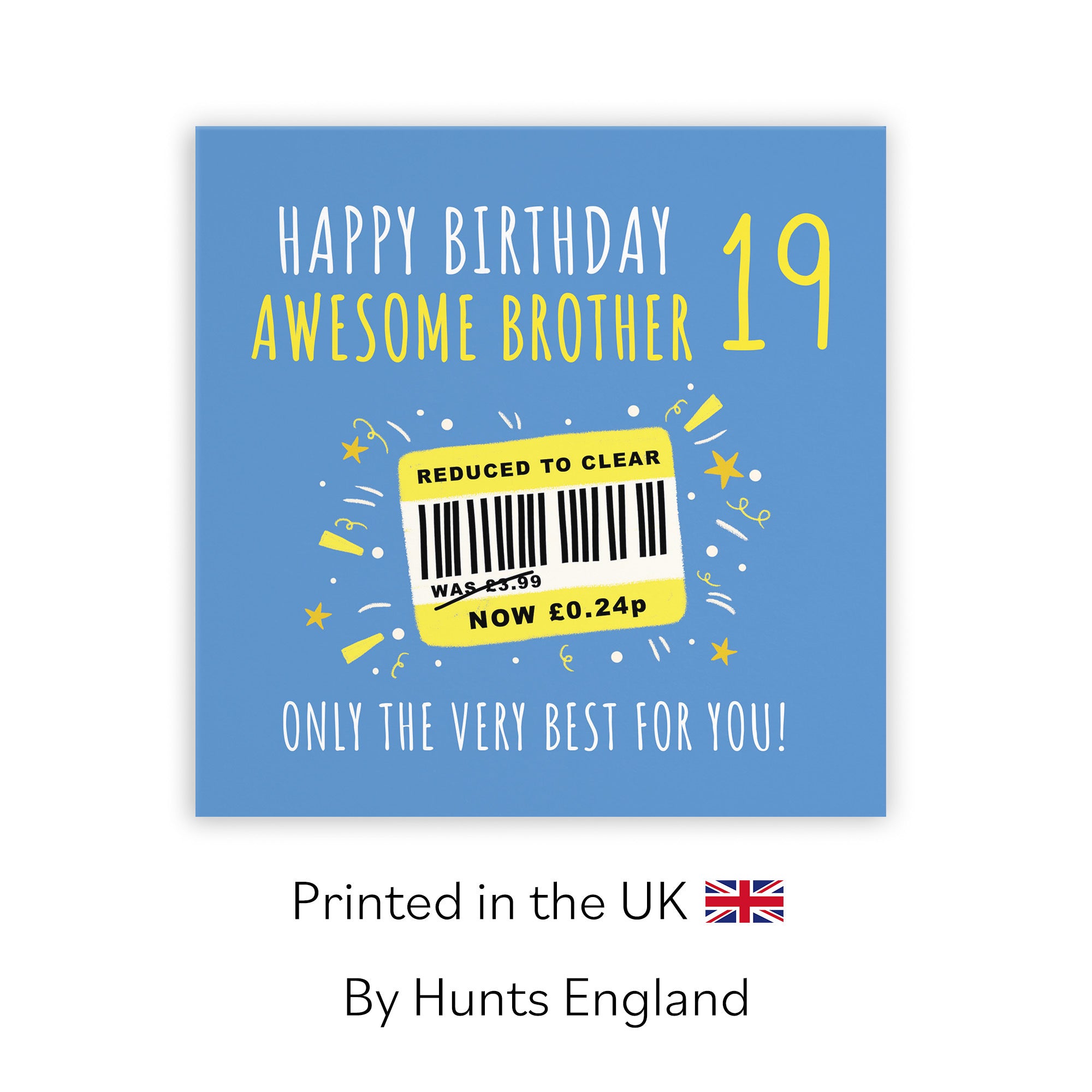 19th Brother Birthday Card Reduced To Clear Moments - Default Title (BS00074)