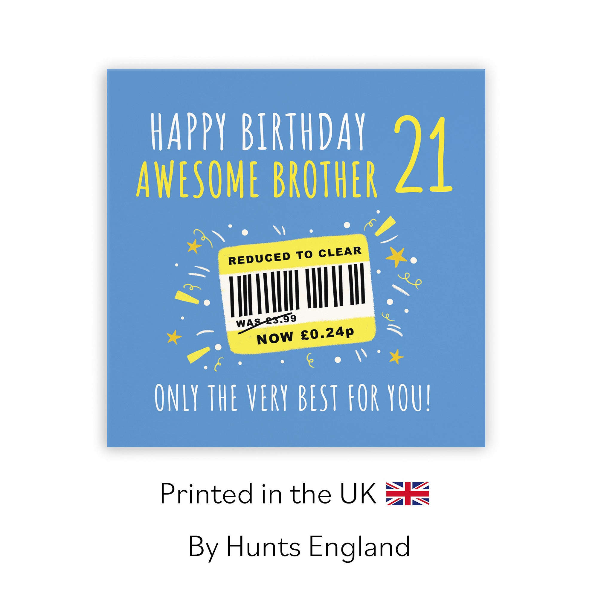 21st Brother Birthday Card Reduced To Clear Moments - Default Title (BS00076)