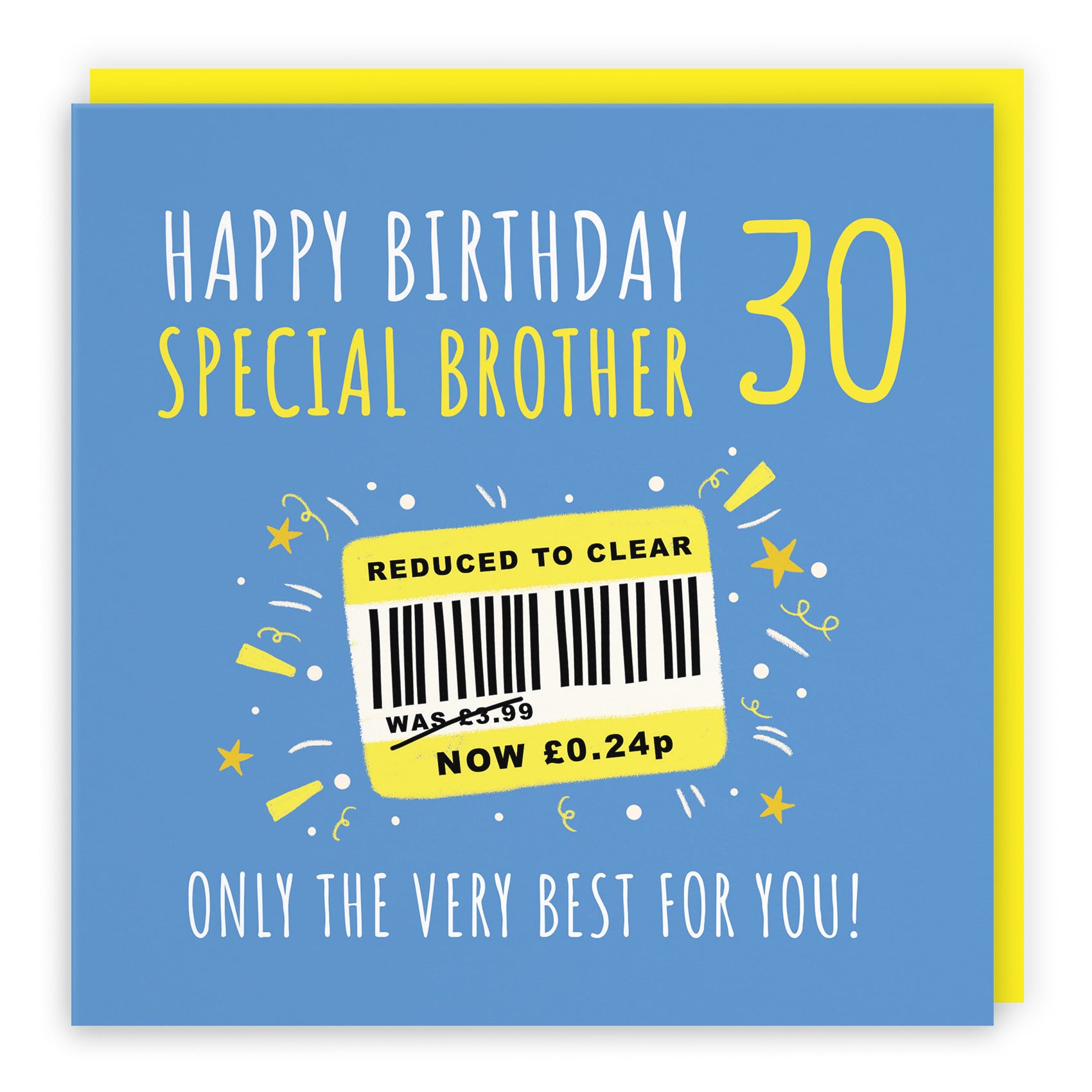 30th Brother Birthday Card Reduced To Clear Moments - Default Title (BS00078)