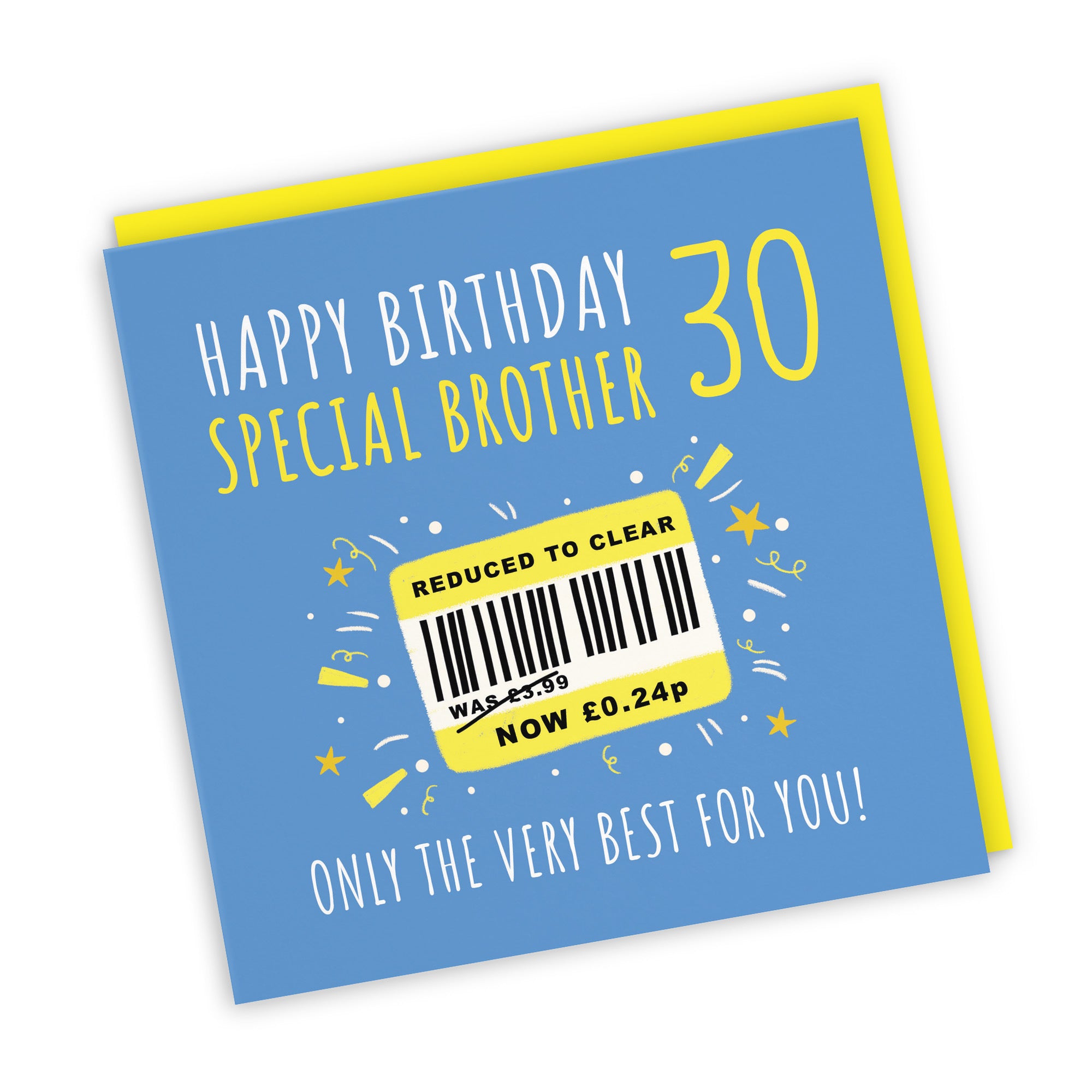 30th Brother Birthday Card Reduced To Clear Moments - Default Title (BS00078)