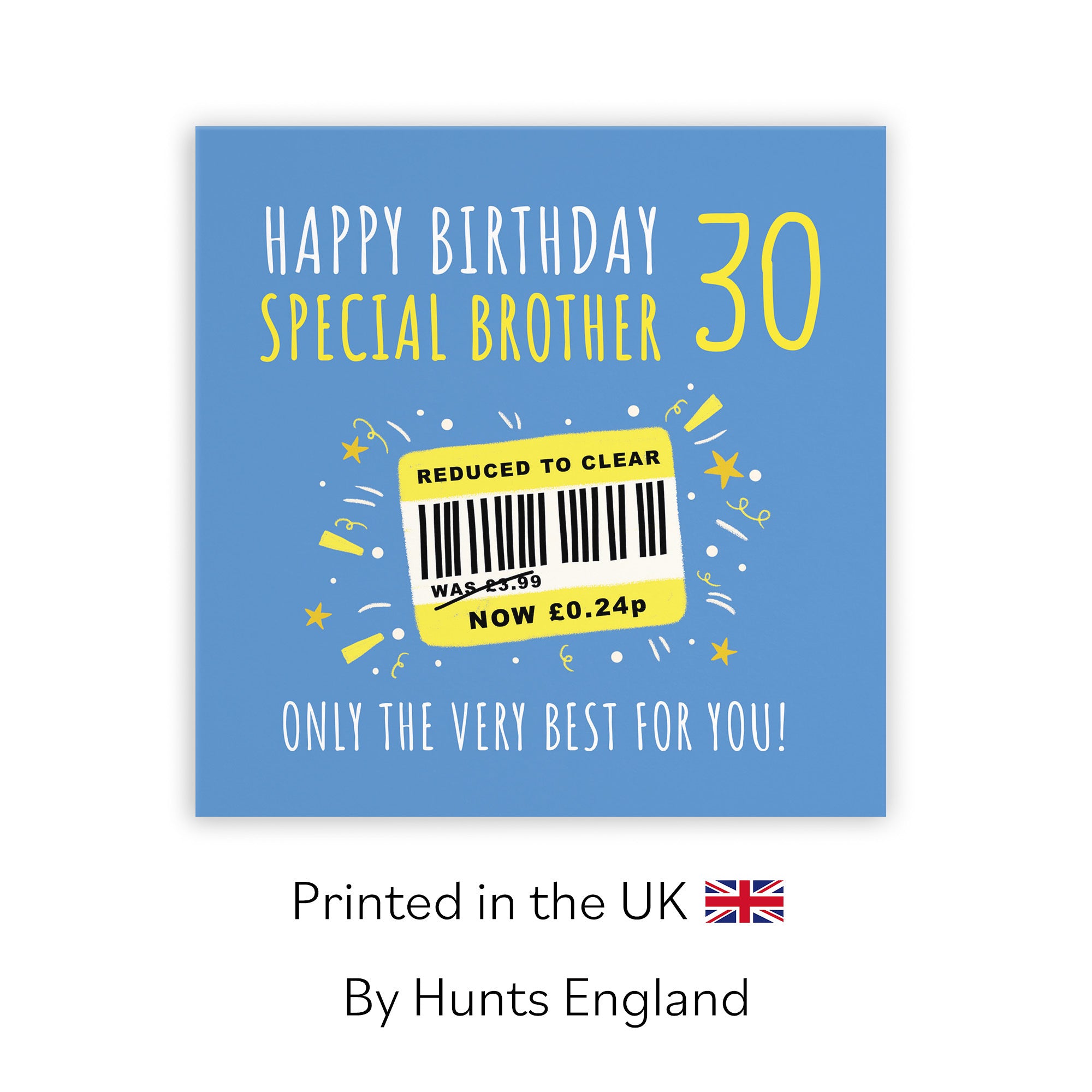 30th Brother Birthday Card Reduced To Clear Moments - Default Title (BS00078)