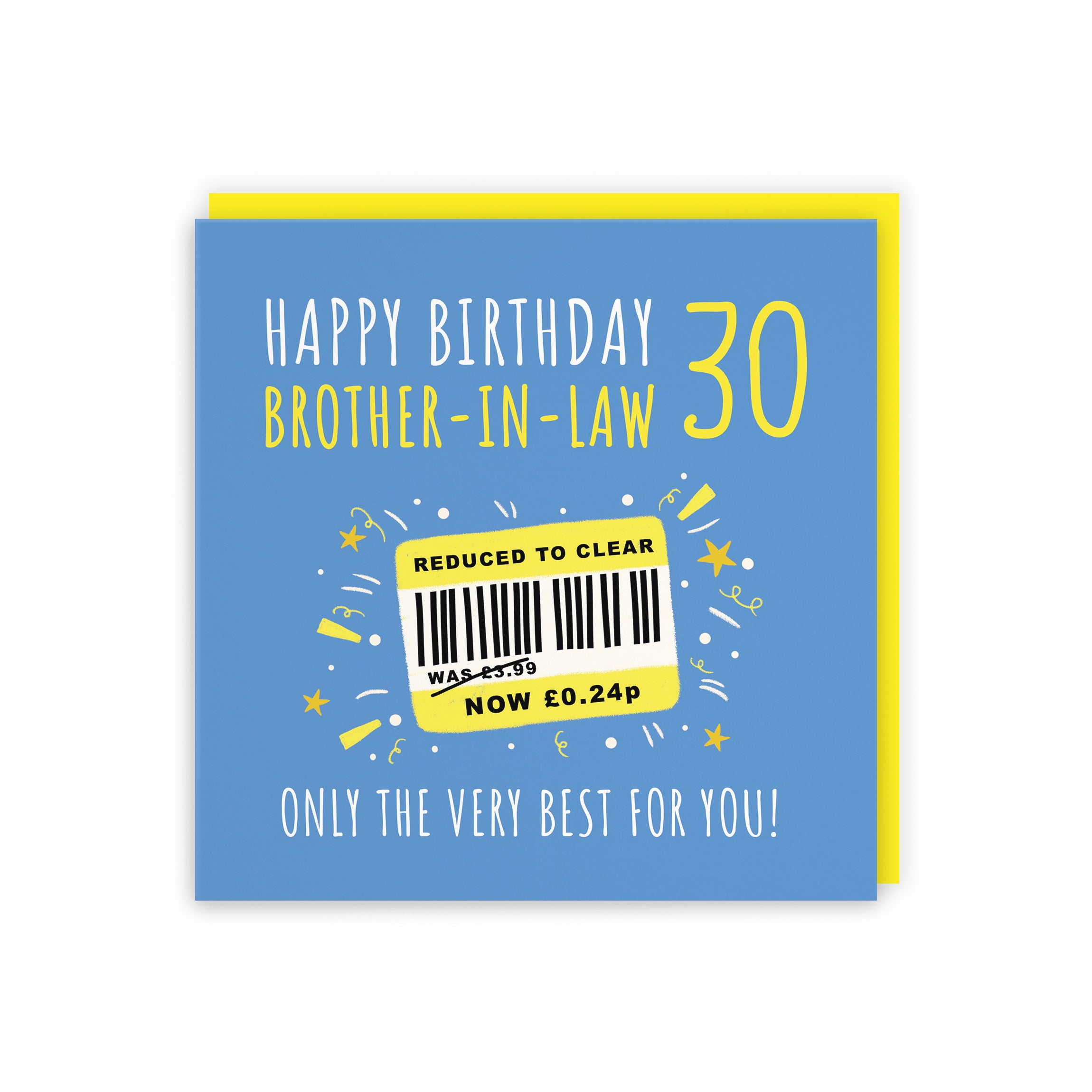30th Brother-in-Law Birthday Card Reduced To Clear Moments - Default Title (BS00082)