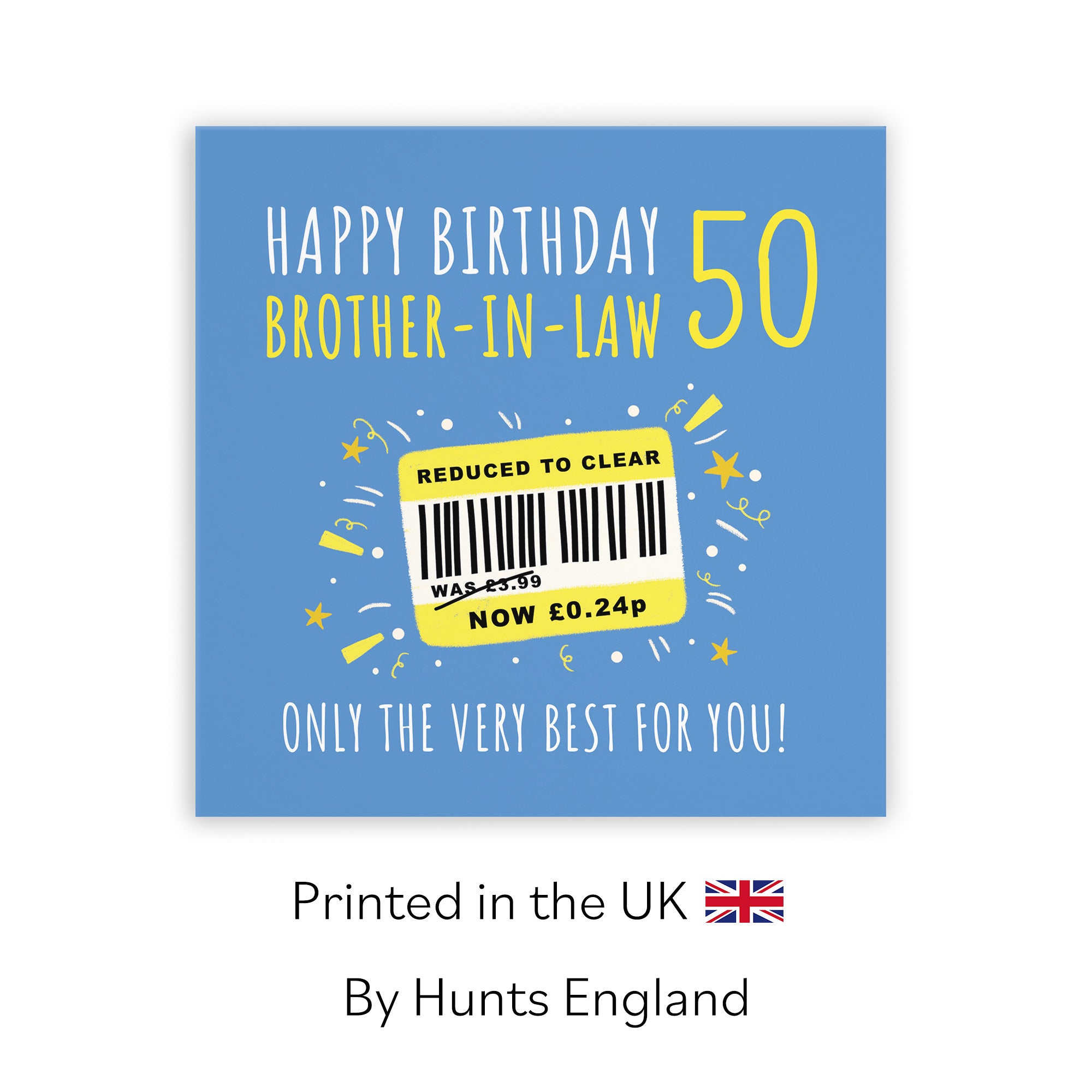 50th Brother-in-Law Birthday Card Reduced To Clear Moments - Default Title (BS00084)