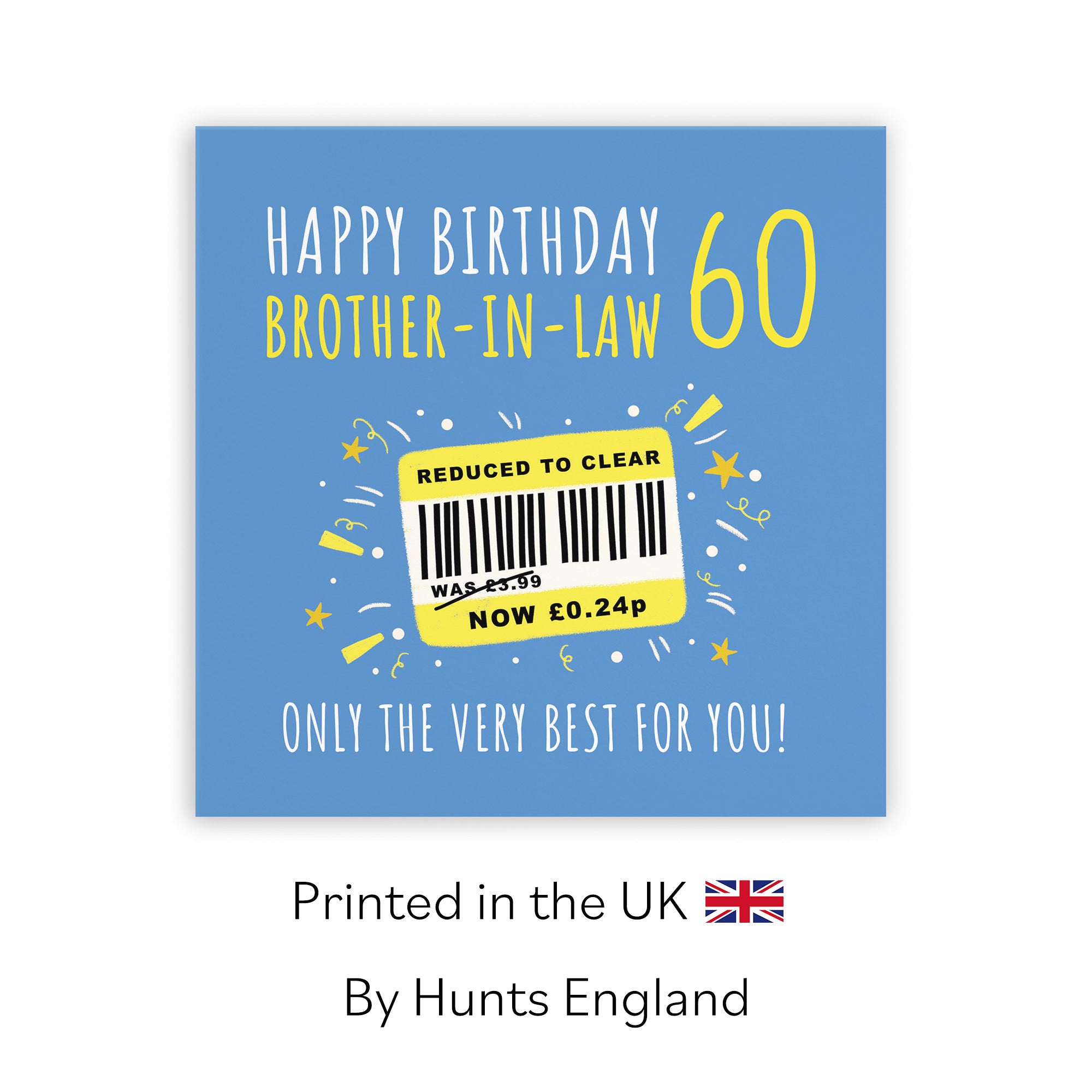 60th Brother-in-Law Birthday Card Reduced To Clear Moments - Default Title (BS00085)