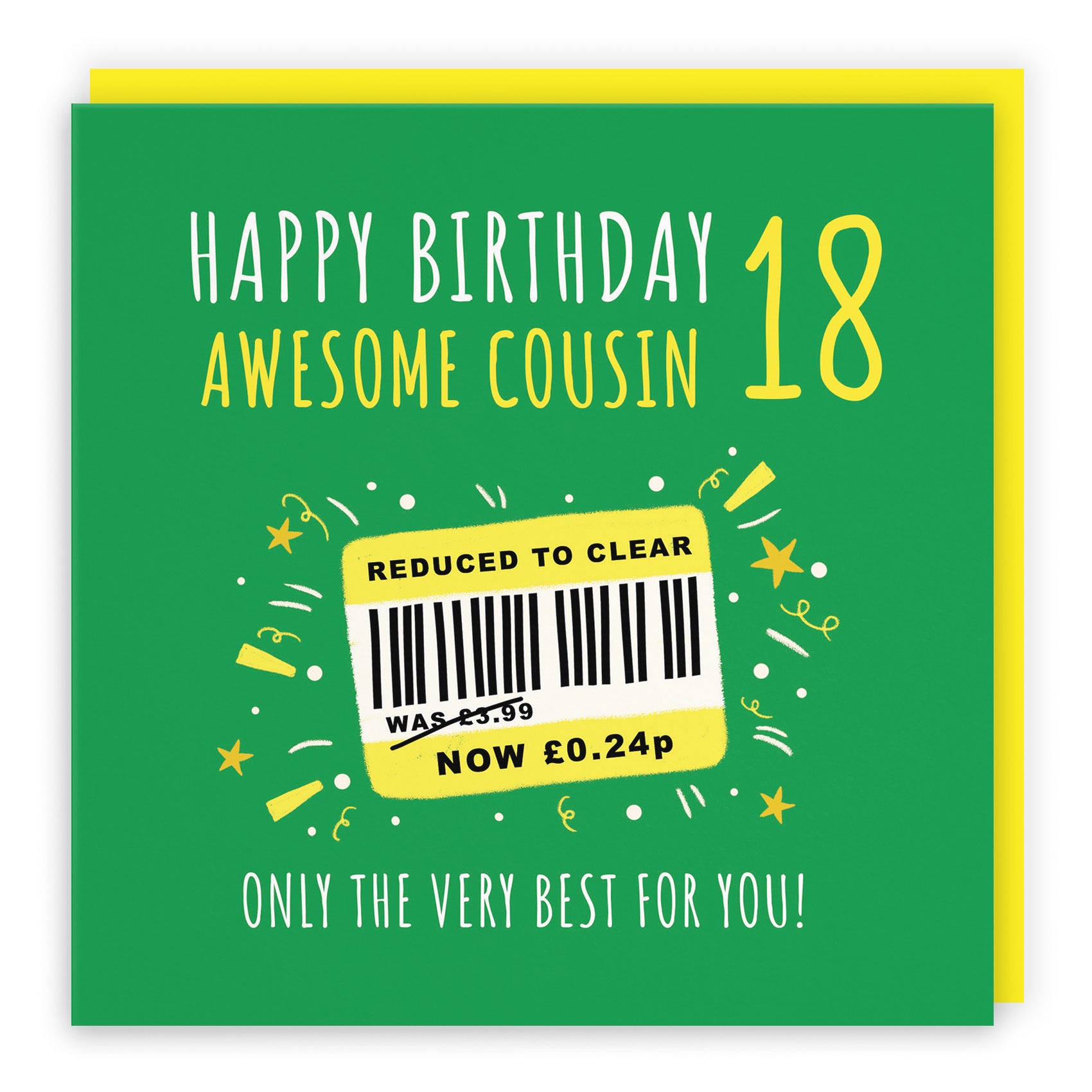 18th Cousin Birthday Card Reduced To Clear Moments - Default Title (BS00086)