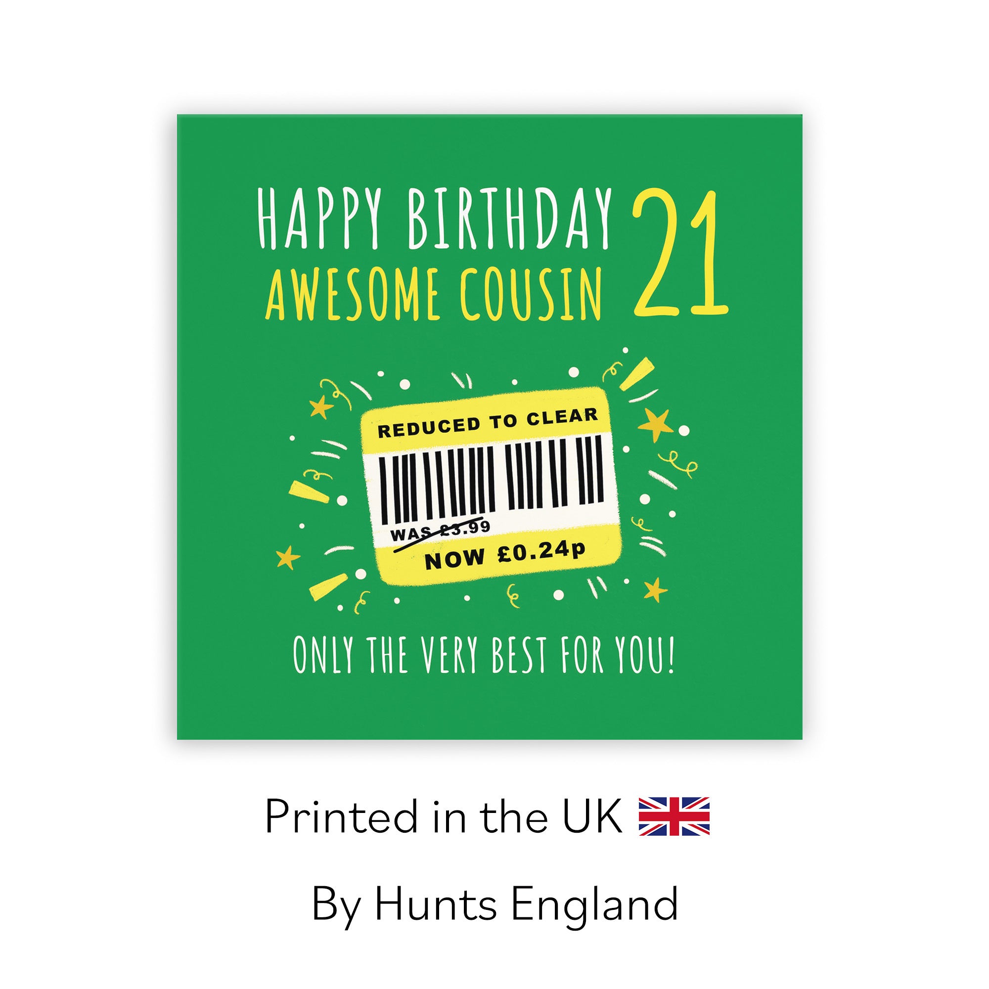 21st Cousin Birthday Card Reduced To Clear Moments - Default Title (BS00087)