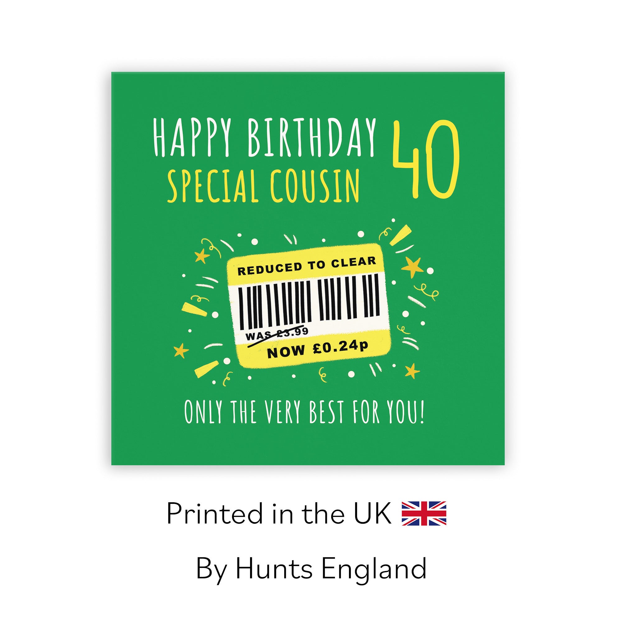 40th Cousin Birthday Card Reduced To Clear Moments - Default Title (BS00089)