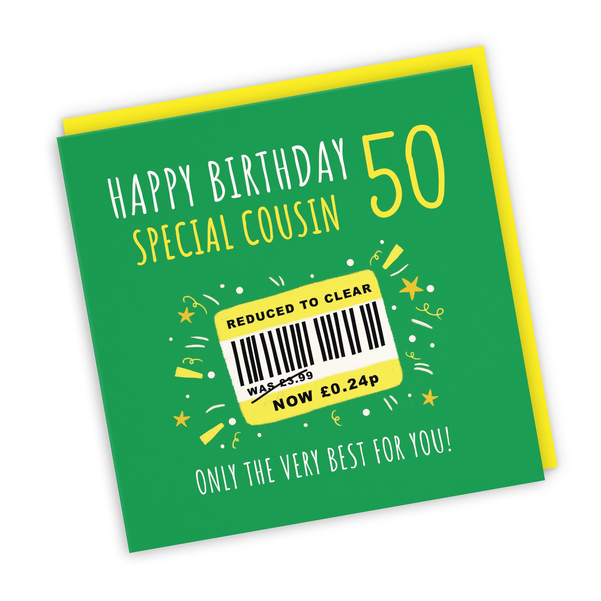 50th Cousin Birthday Card Reduced To Clear Moments - Default Title (BS00090)