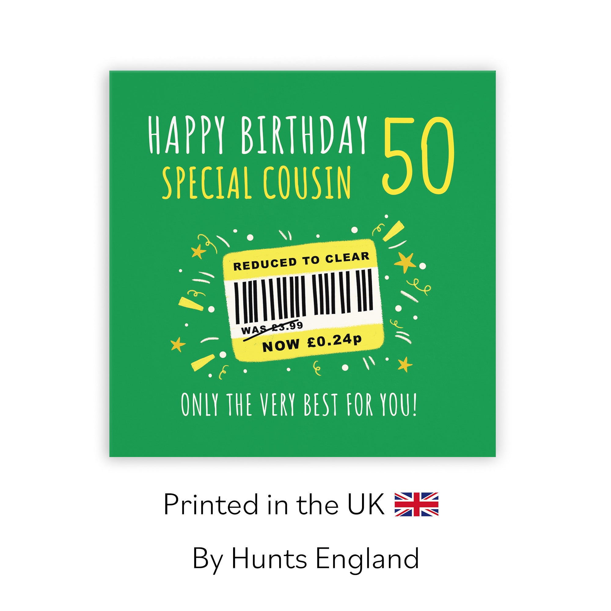 50th Cousin Birthday Card Reduced To Clear Moments - Default Title (BS00090)