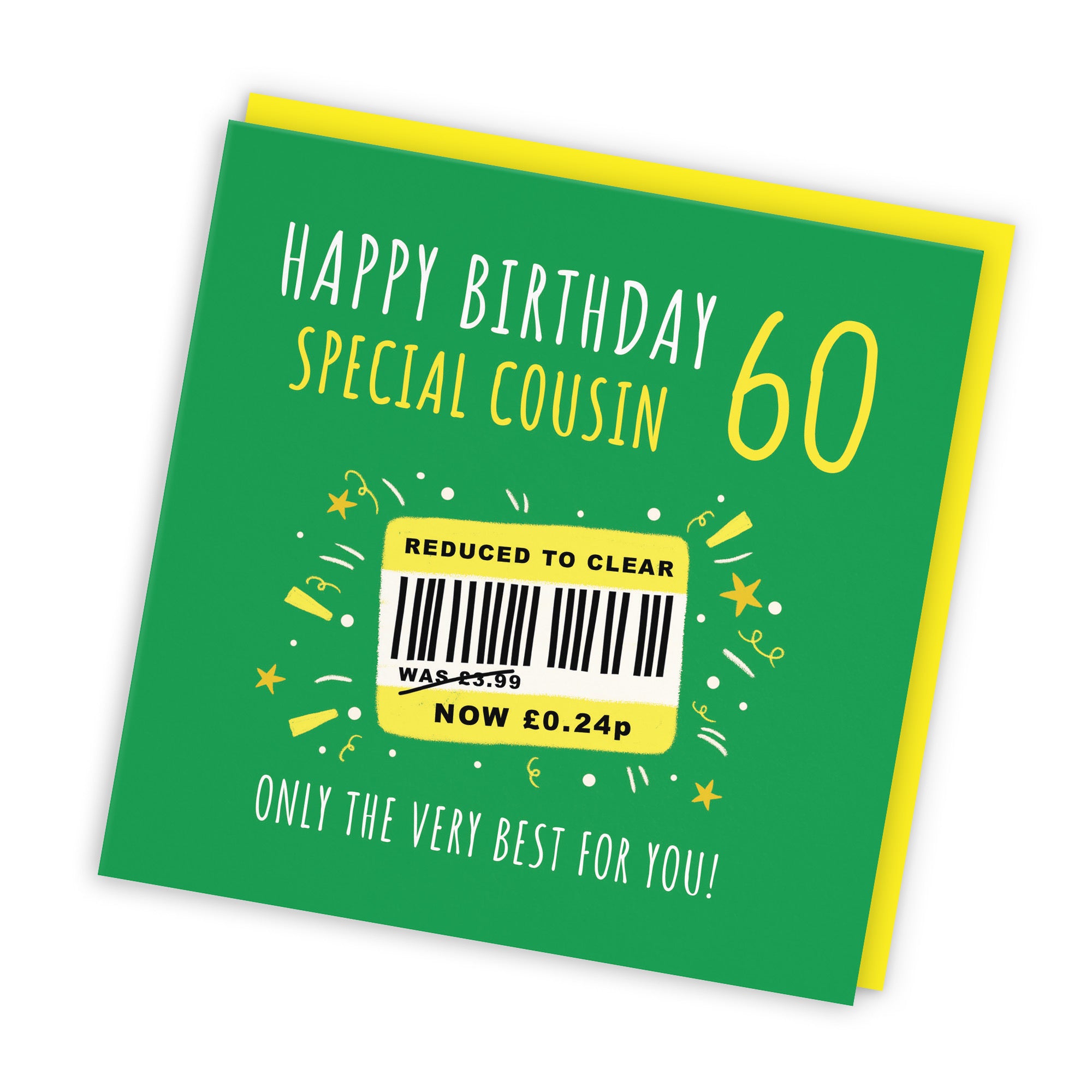 60th Cousin Birthday Card Reduced To Clear Moments - Default Title (BS00091)