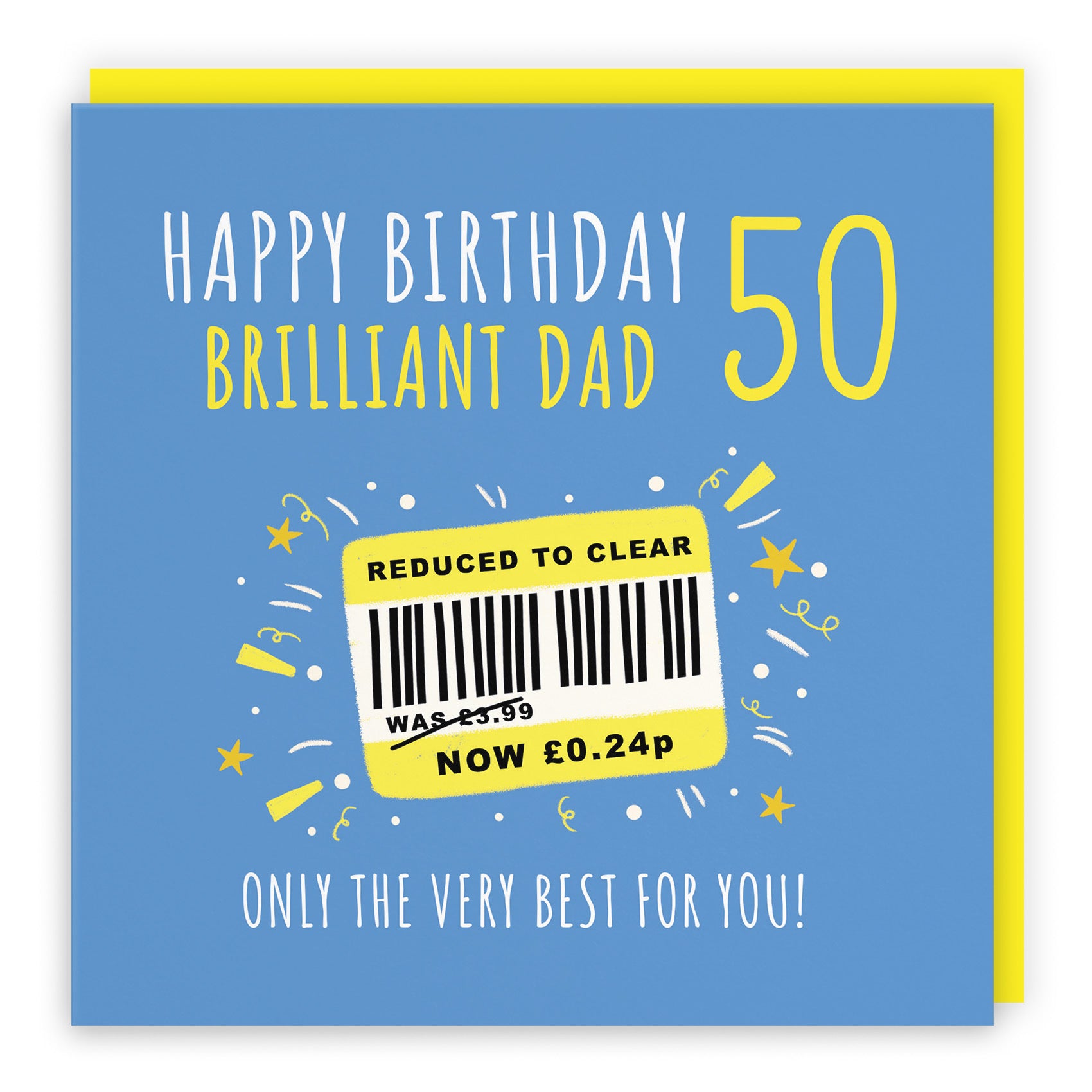 50th Dad Birthday Card Reduced To Clear Moments - Default Title (BS00092)