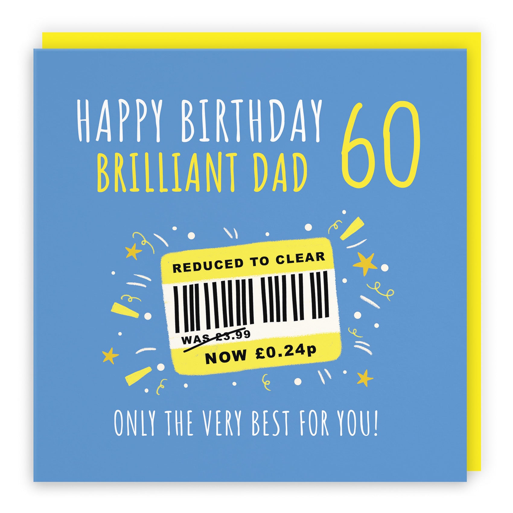60th Dad Birthday Card Reduced To Clear Moments - Default Title (BS00093)