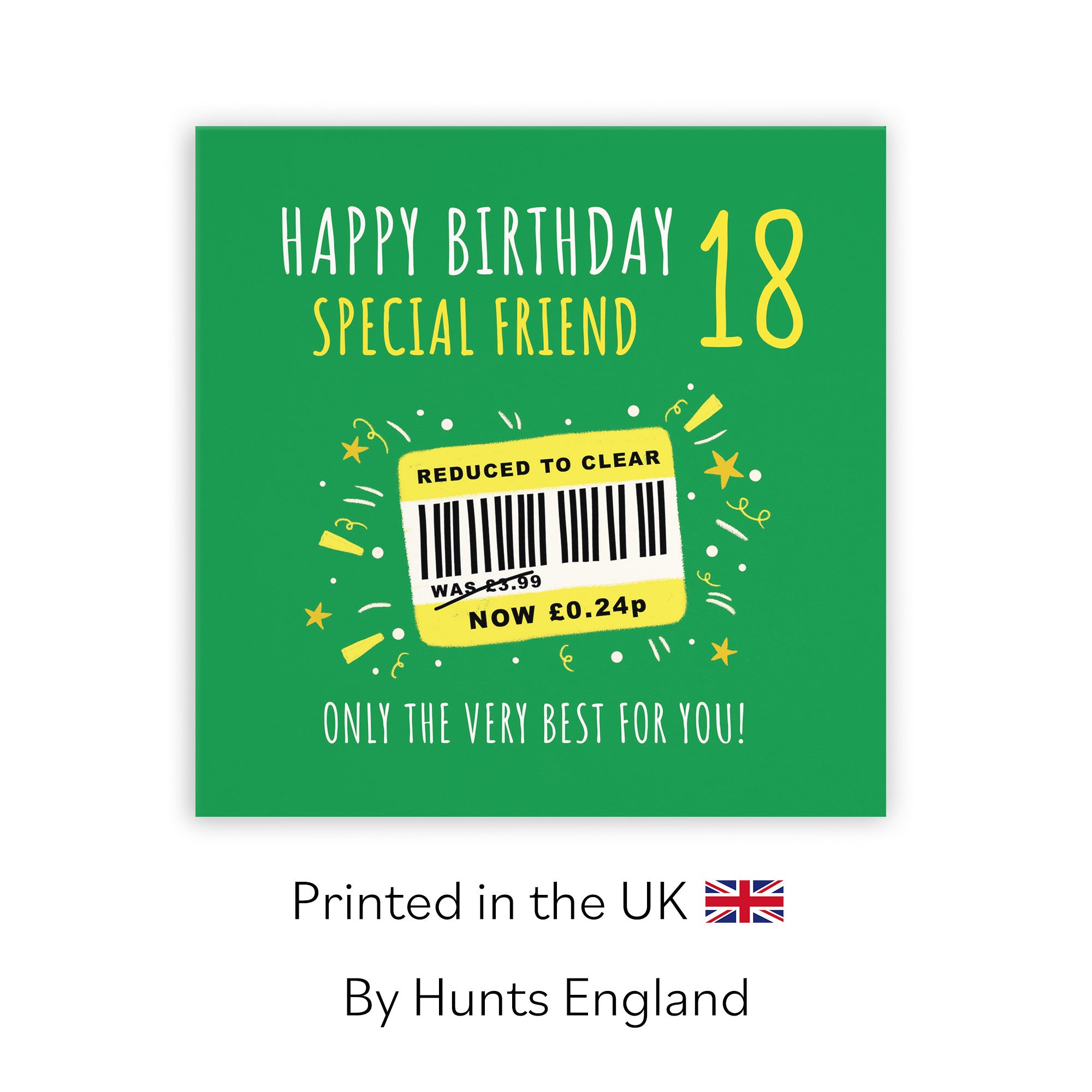 18th Friend Birthday Card Reduced To Clear Moments - Default Title (BS00094)