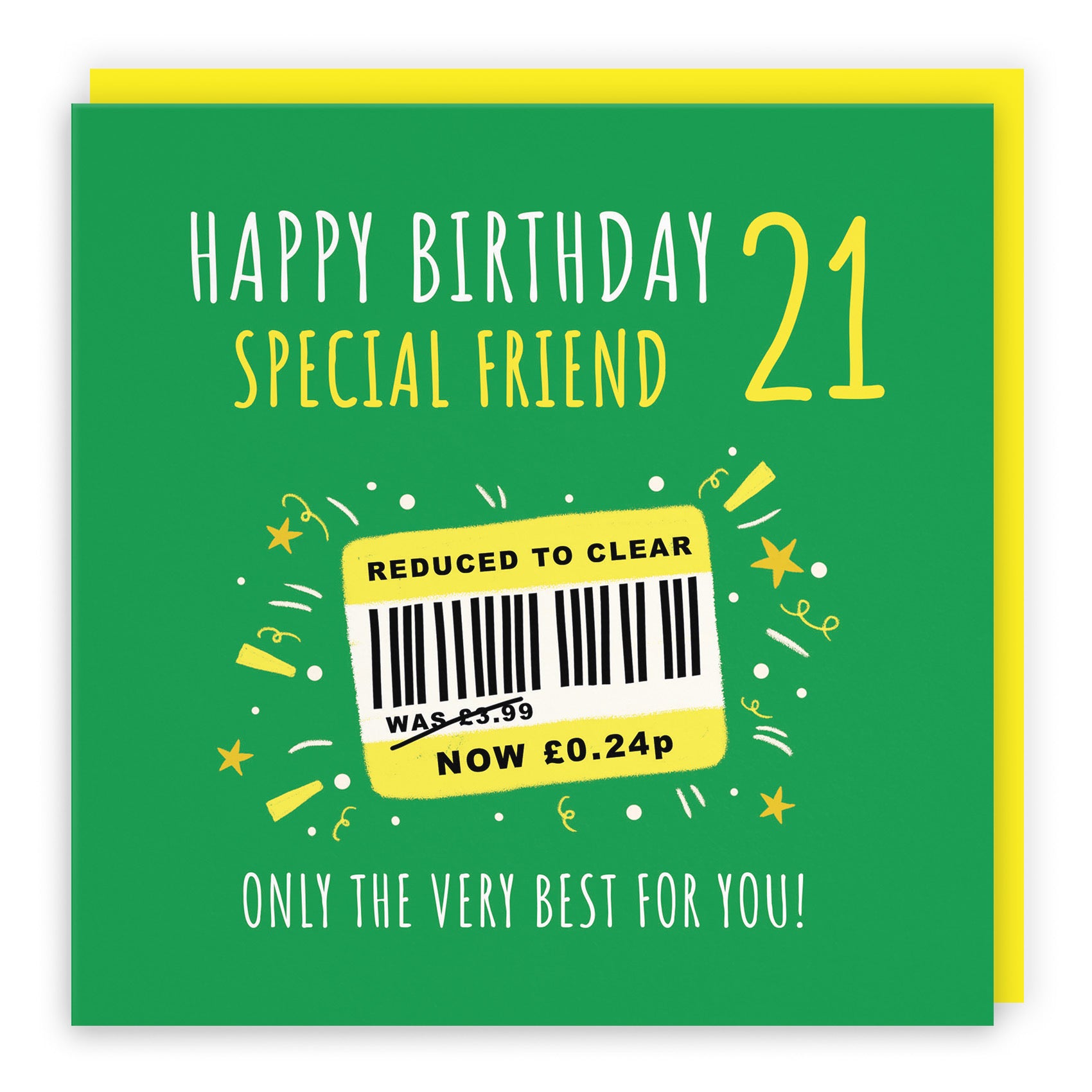 21st Friend Birthday Card Reduced To Clear Moments - Default Title (BS00095)