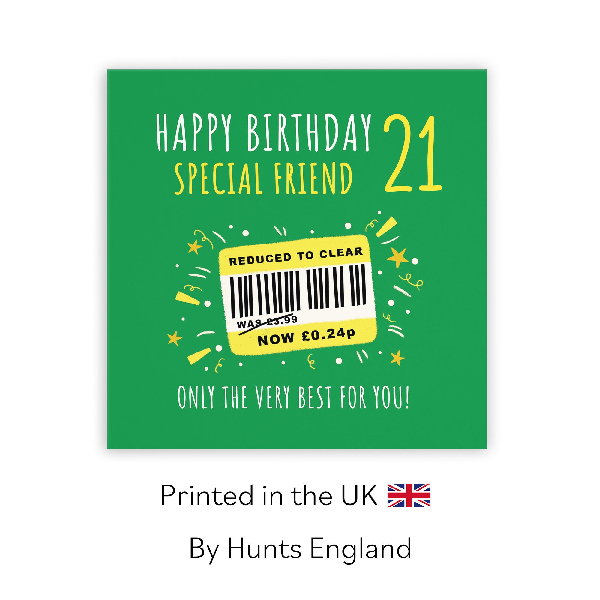 21st Friend Birthday Card Reduced To Clear Moments - Default Title (BS00095)